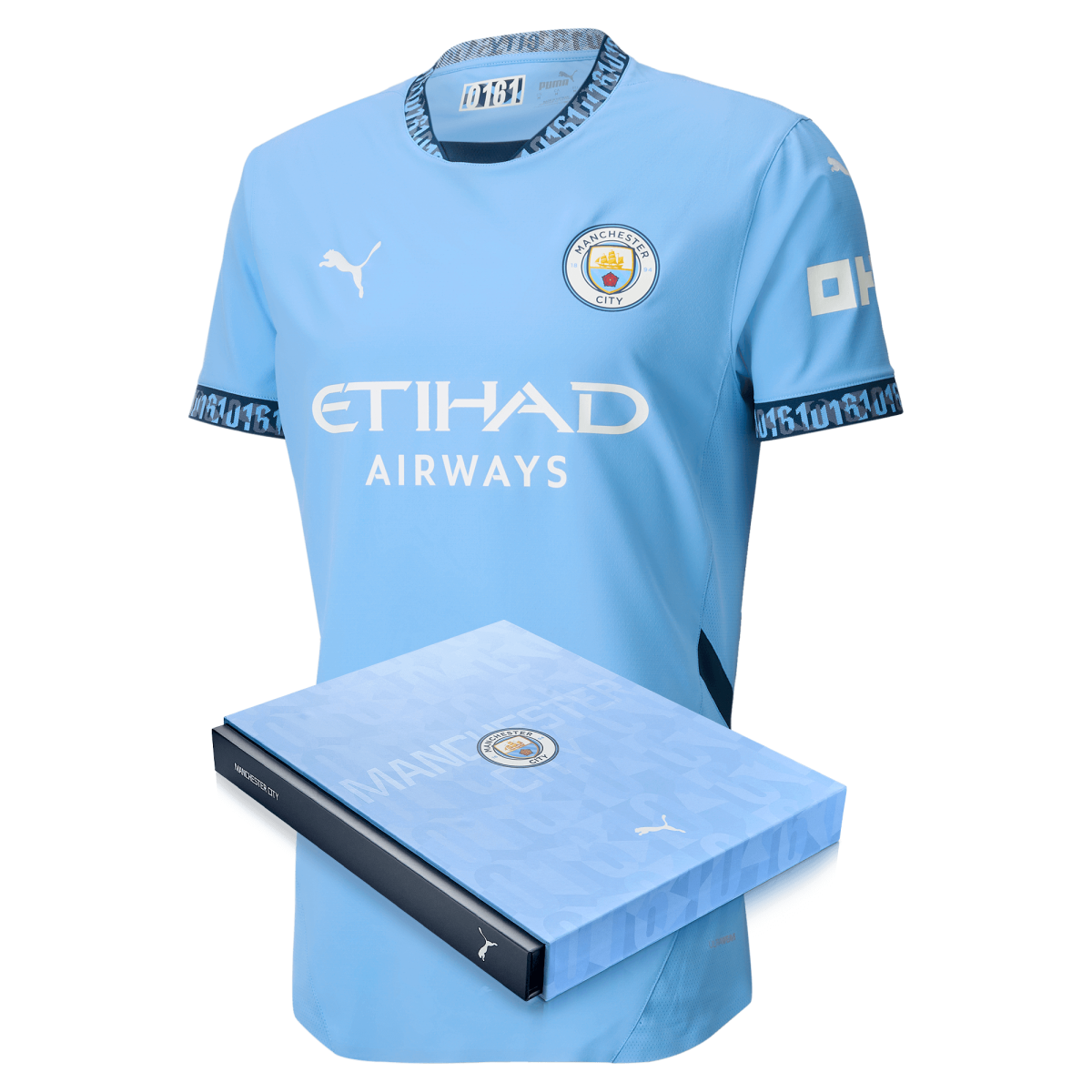 manchester city authentic home jersey 202425 with custom printing in gift box | Offizieller Manchester City Store