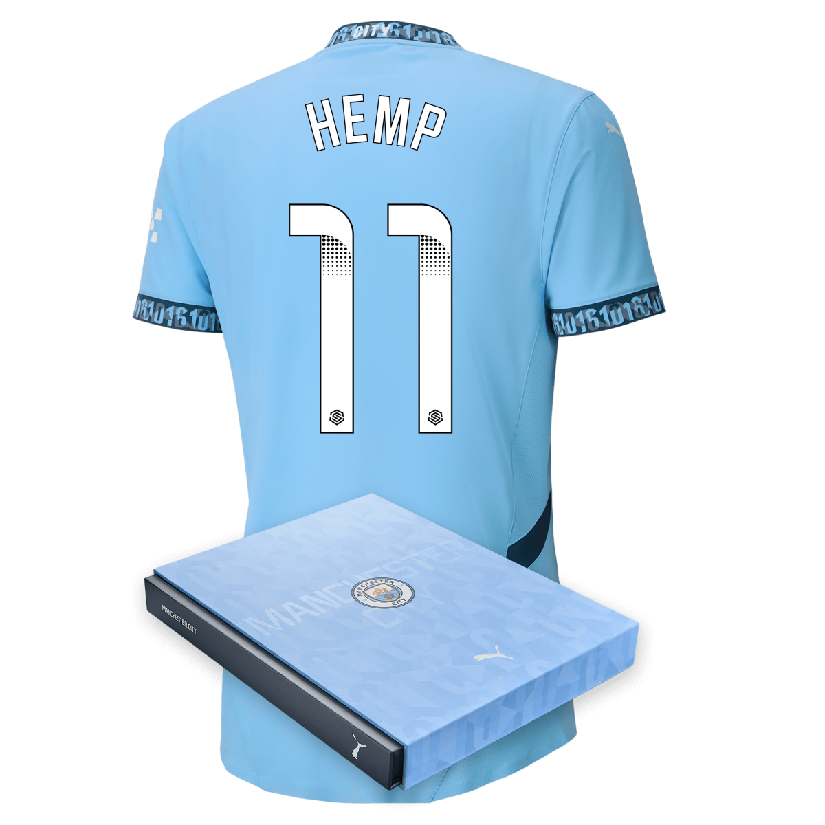 manchester city authentic home jersey teamlightblue 202425 with hemp 11 printing in gift box | Offizieller Manchester City Store