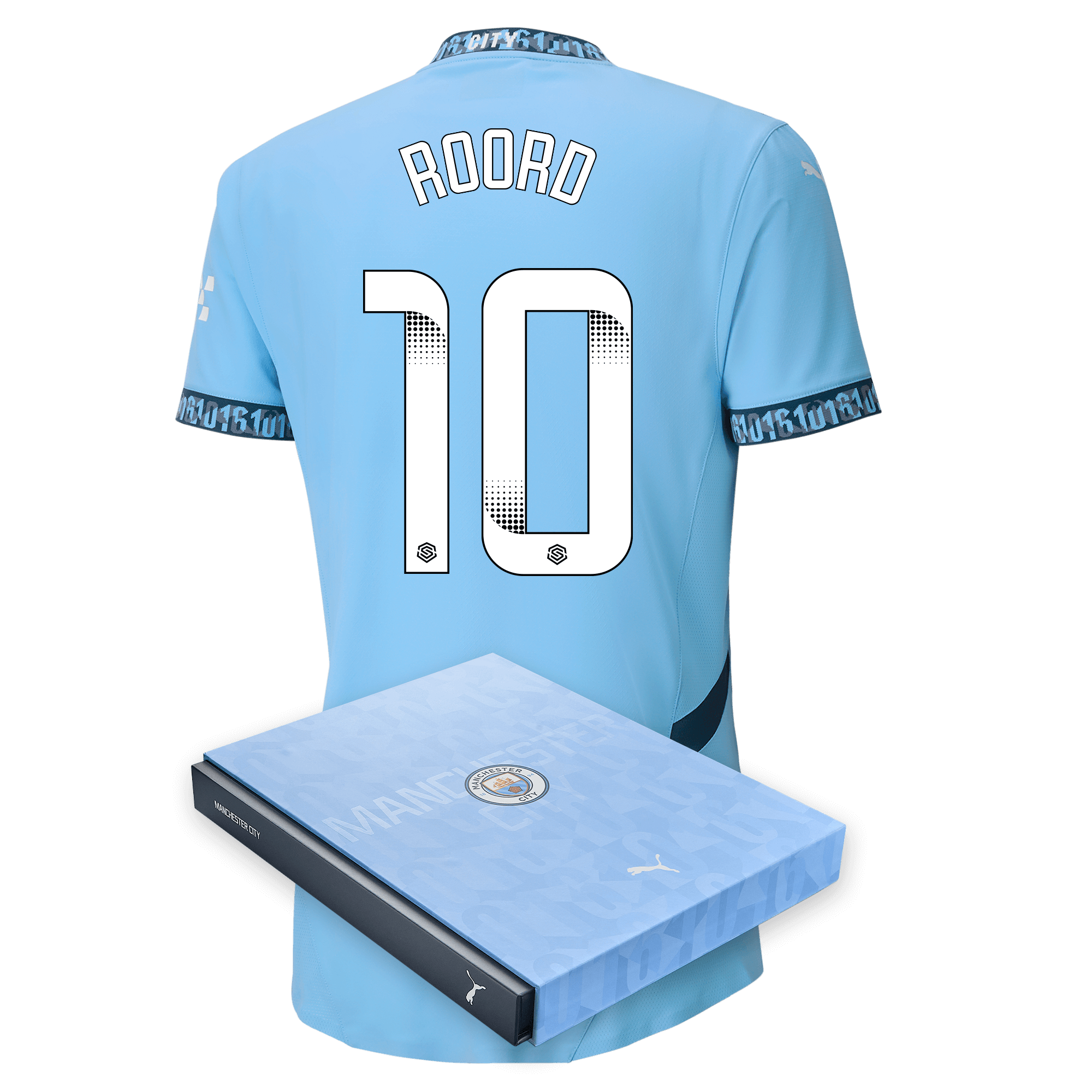 manchester city authentic home jersey teamlightblue 202425 with roord 10 printing | Offizieller Manchester City Store