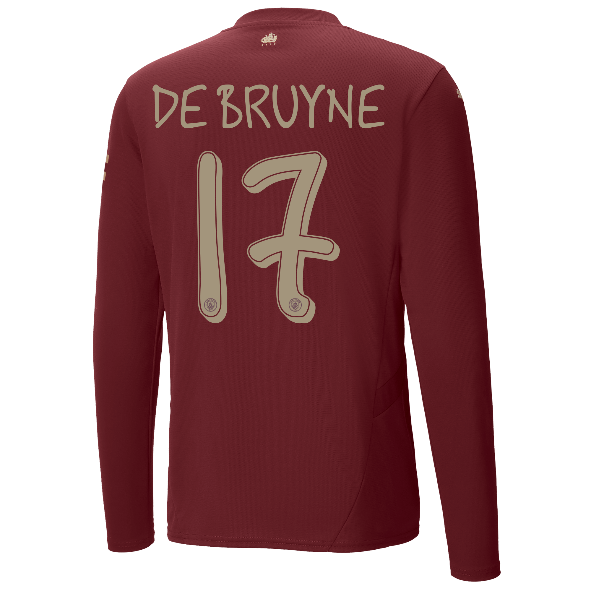 manchester city authentic third jersey 202425 long sleeve with de bruyne 17 printing | Offizieller Manchester City Store