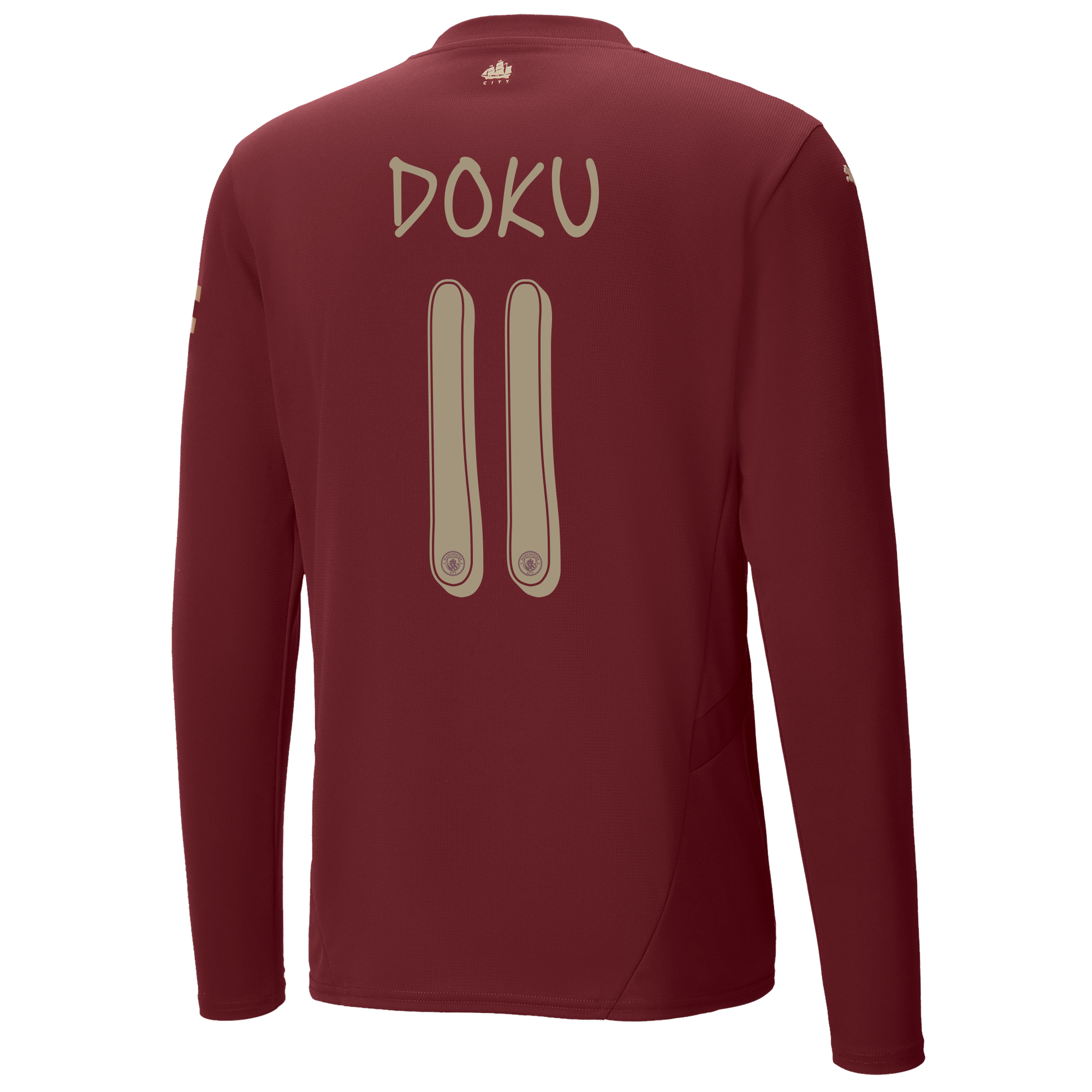 manchester city authentic third jersey 202425 long sleeve with doku 11 printing | Offizieller Manchester City Store