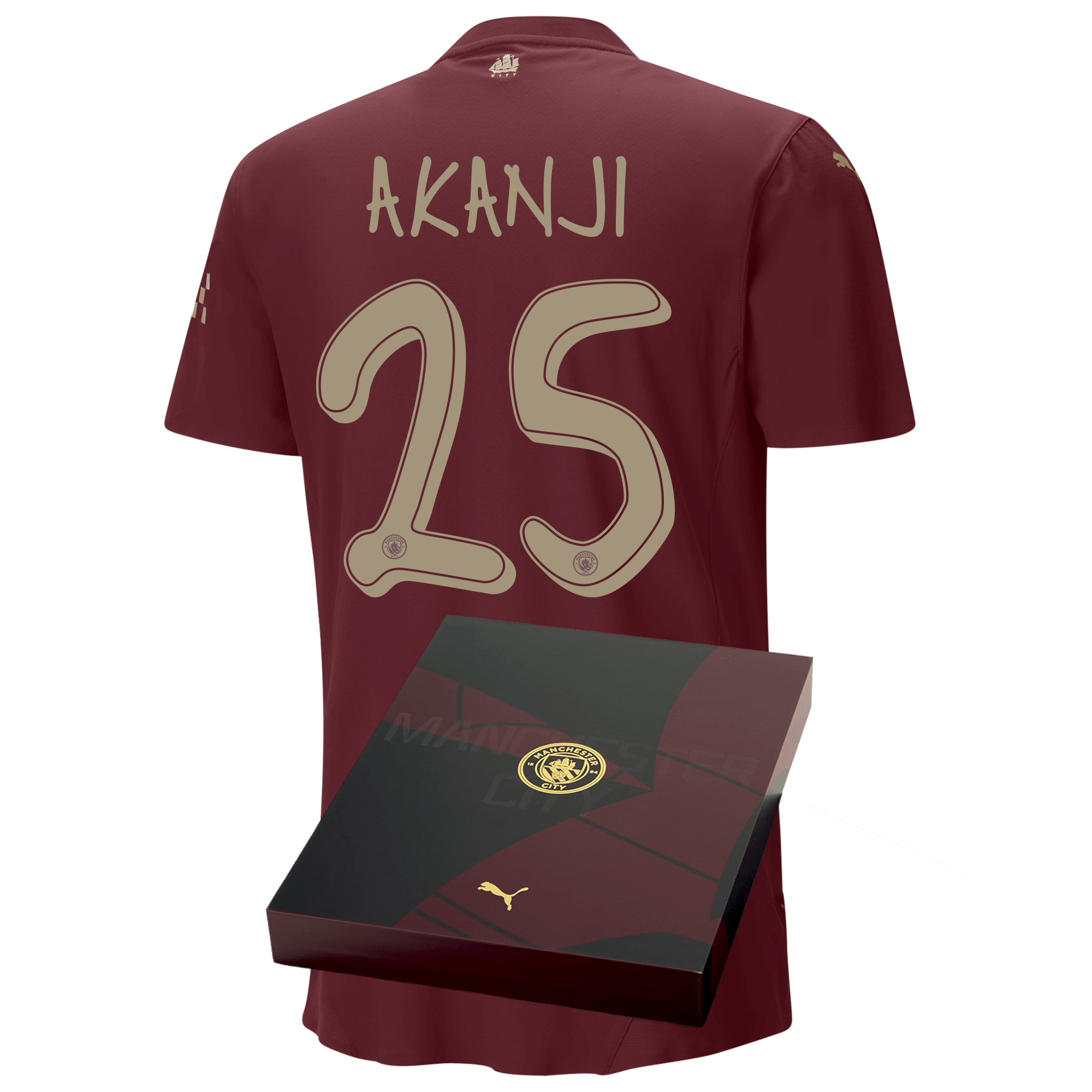 manchester city authentic third jersey 202425 with akanji 25 printing in gift box | Offizieller Manchester City Store
