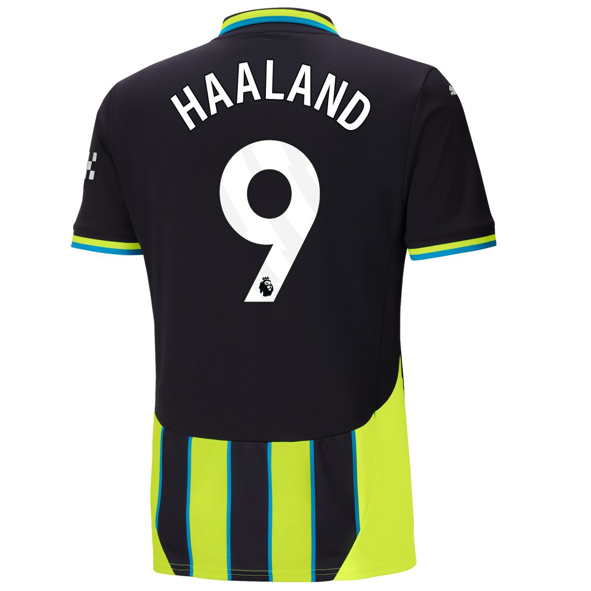 manchester city away jersey 202425 with haaland 9 printing | Offizieller Manchester City Store