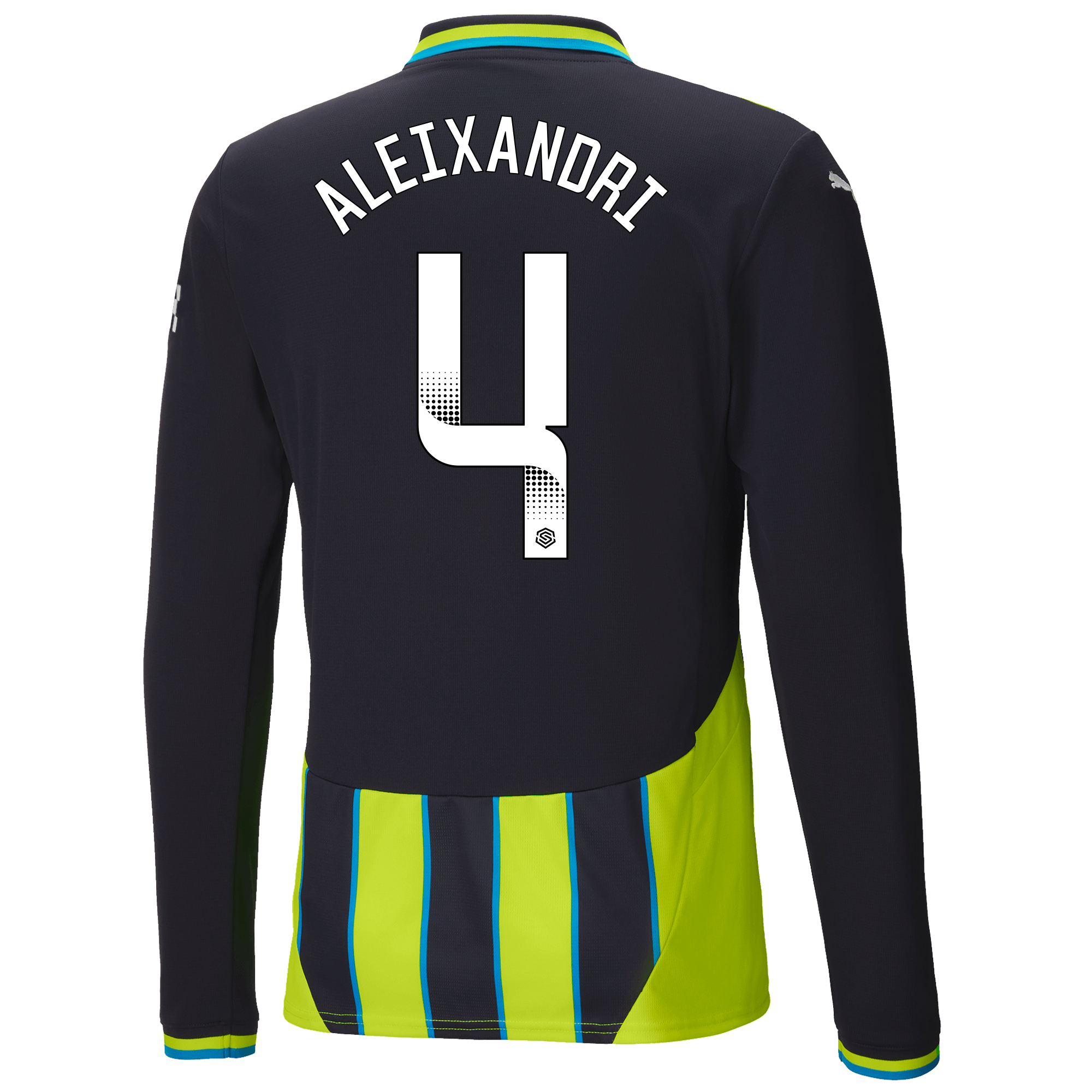 manchester city away jersey newnavy 202425 long sleeve with aleixandri 4 printing | Offizieller Manchester City Store