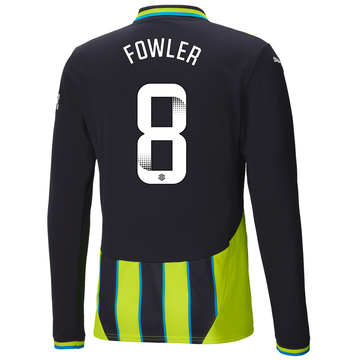 manchester city away jersey newnavy 202425 long sleeve with fowler 8 printing | Offizieller Manchester City Store