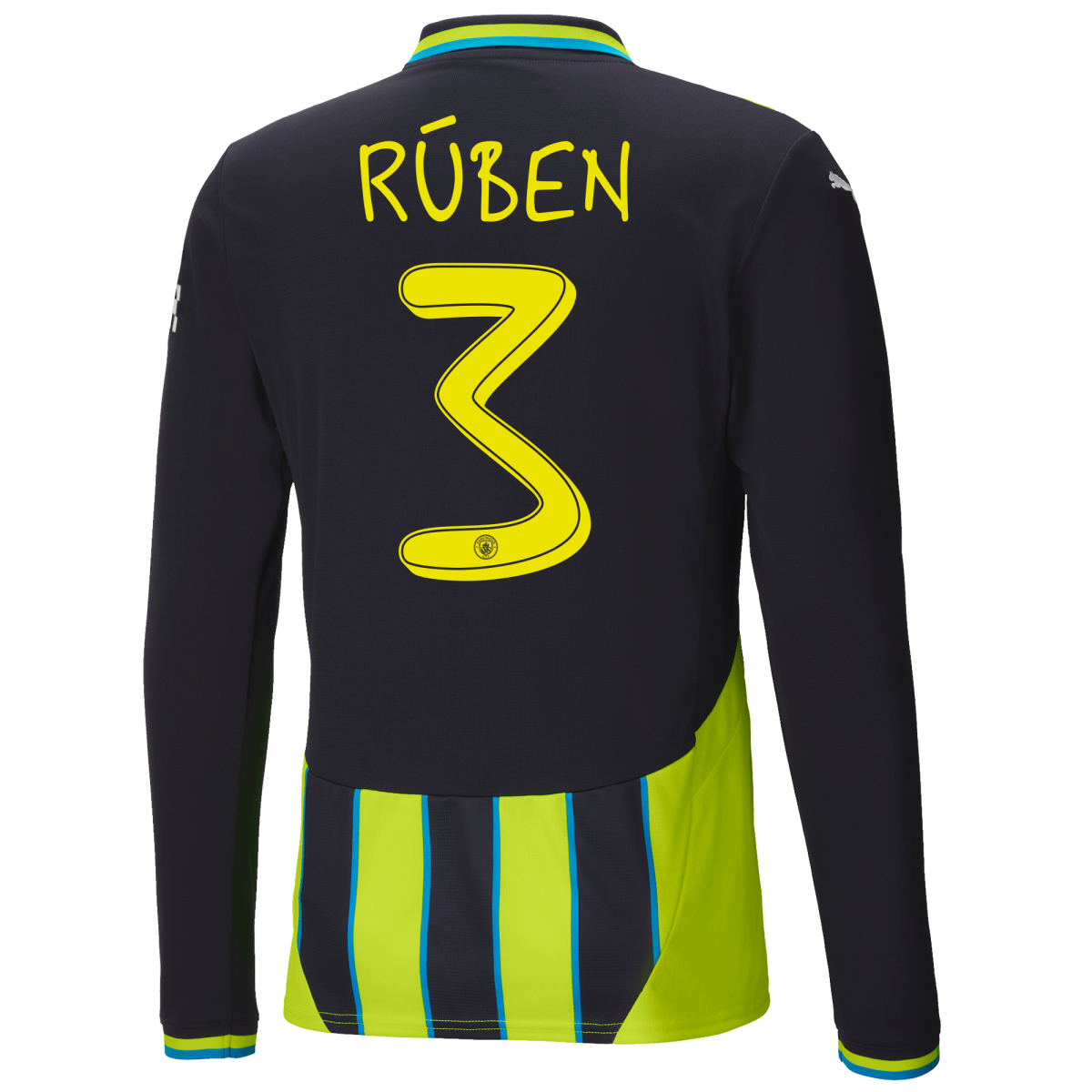 manchester city away jersey newnavy 202425 long sleeve with rÚben 3 printing | Offizieller Manchester City Store