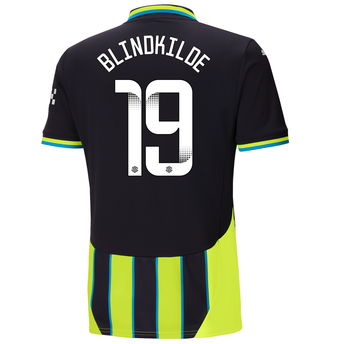 manchester city away jersey newnavy 202425 with blindkilde 19 printing | Offizieller Manchester City Store