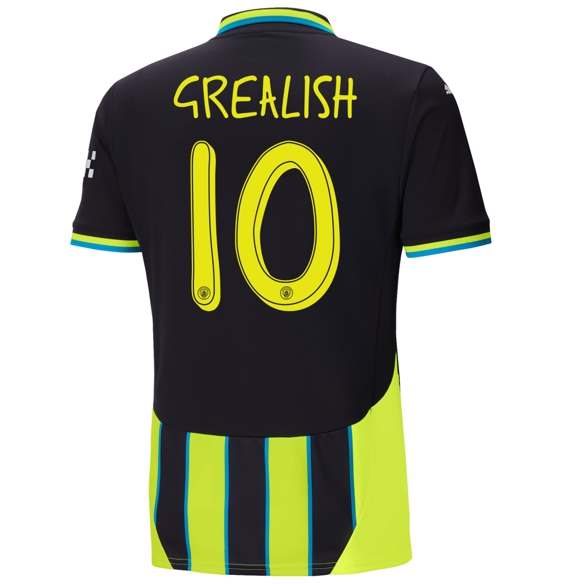 manchester city away jersey newnavy 202425 with grealish 10 printing | Offizieller Manchester City Store
