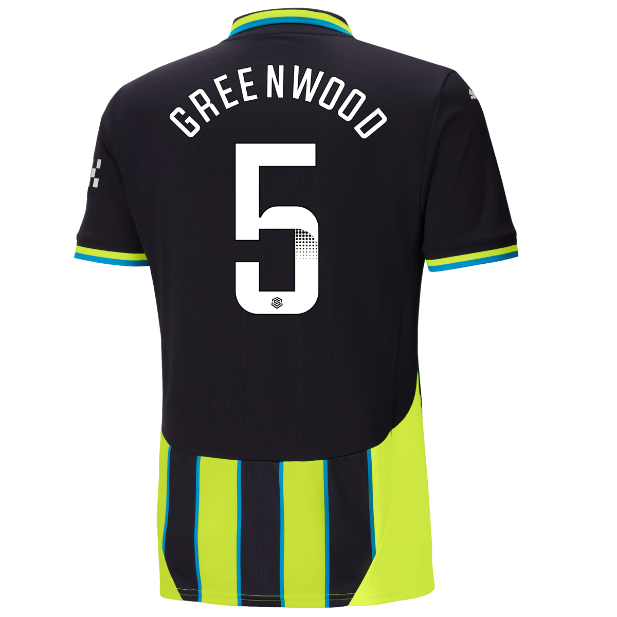 manchester city away jersey newnavy 202425 with greenwood 5 printing | Offizieller Manchester City Store
