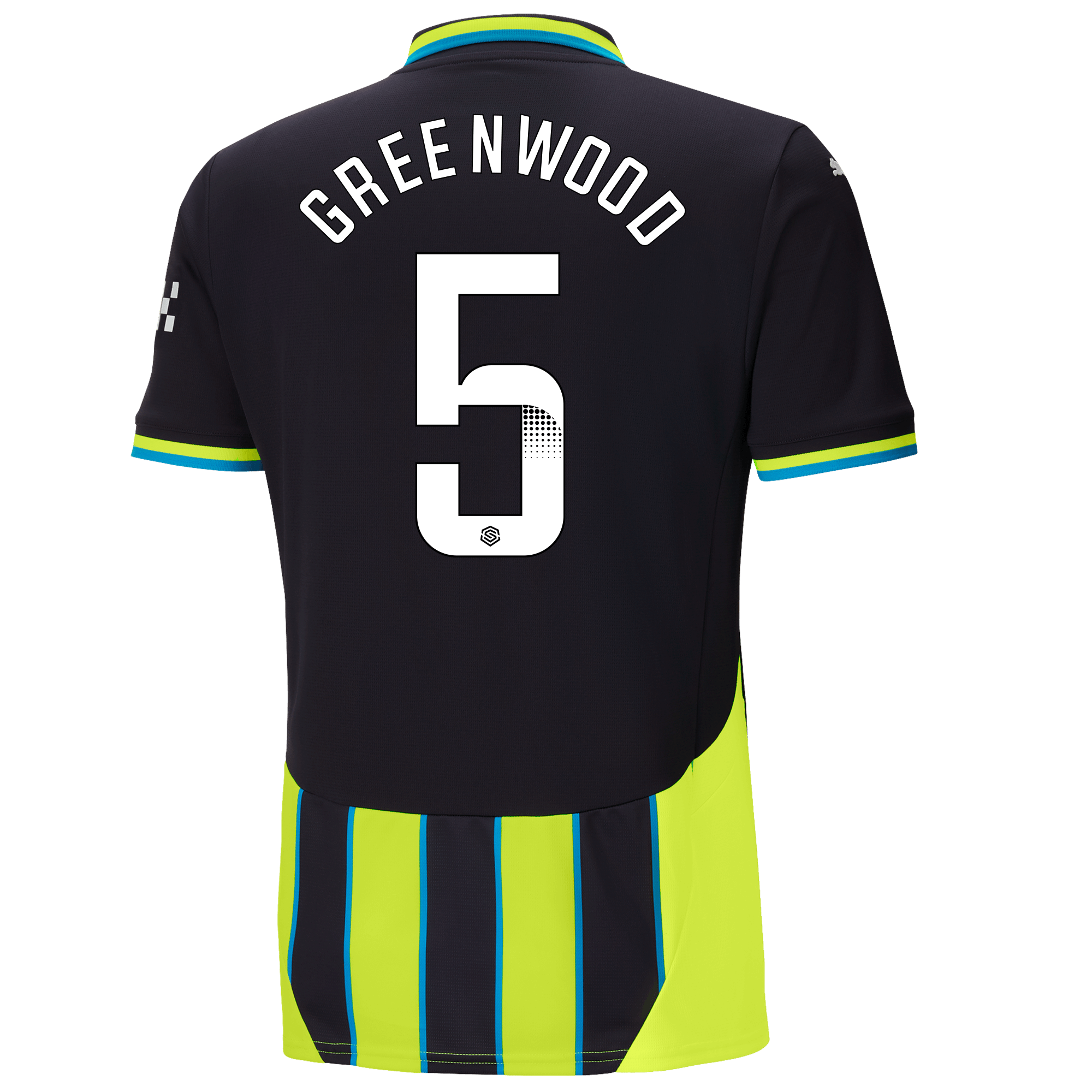 manchester city away jersey newnavy 202425 with greenwood 5 printing | Offizieller Manchester City Store