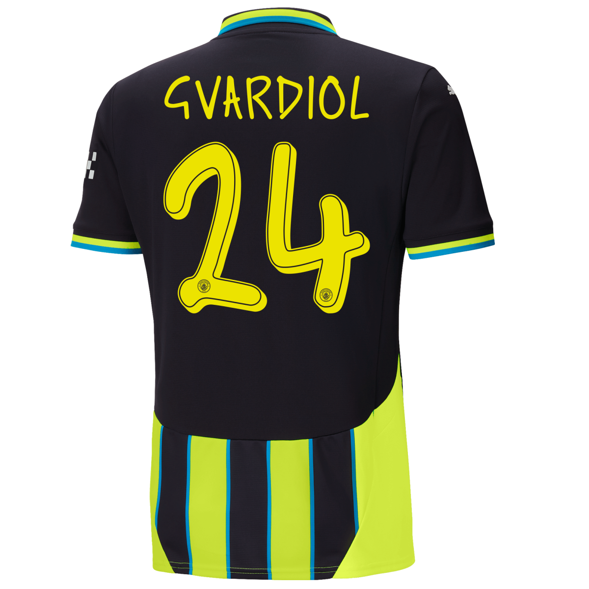 manchester city away jersey newnavy 202425 with gvardiol 24 printing | Offizieller Manchester City Store