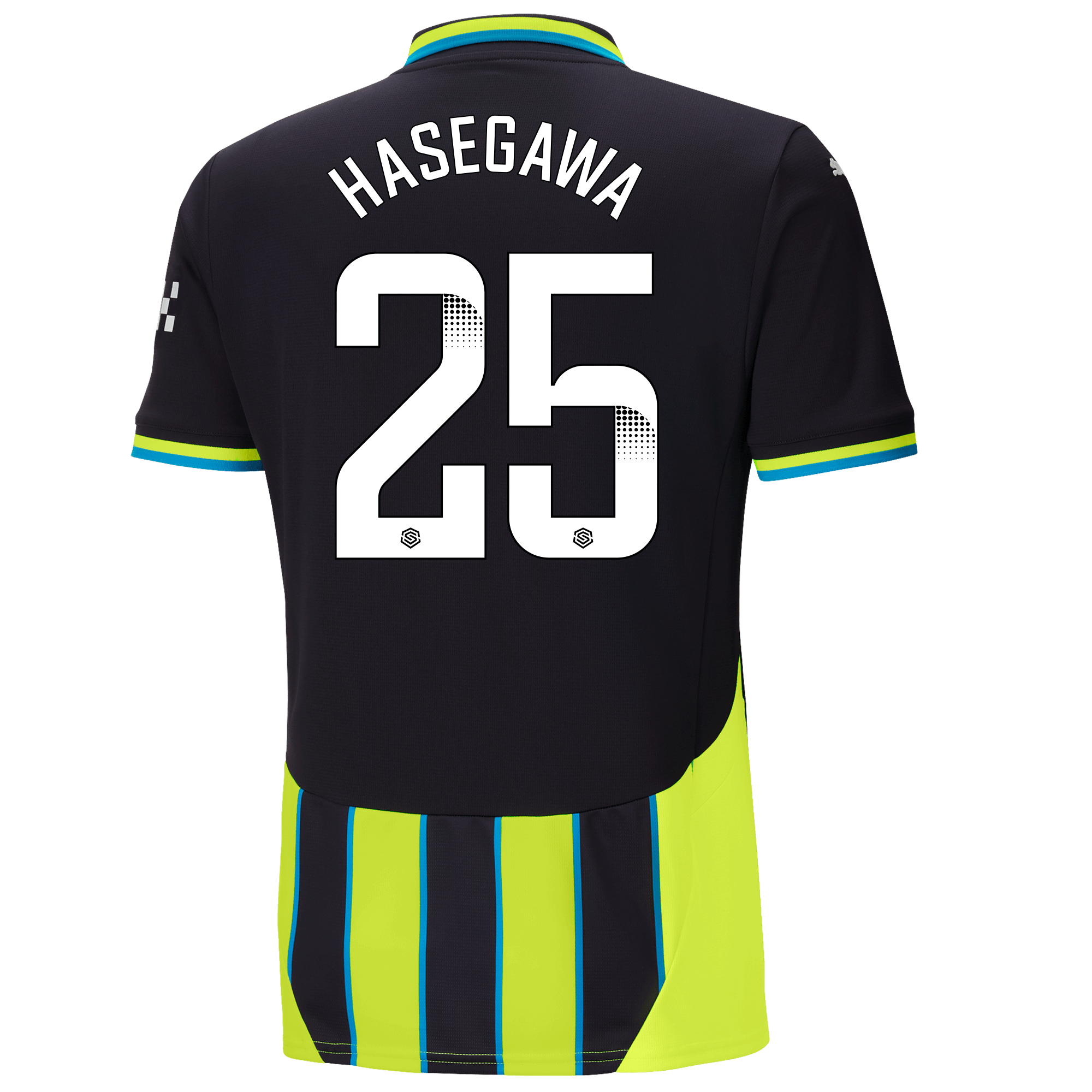 manchester city away jersey newnavy 202425 with hasegawa 25 printing | Offizieller Manchester City Store