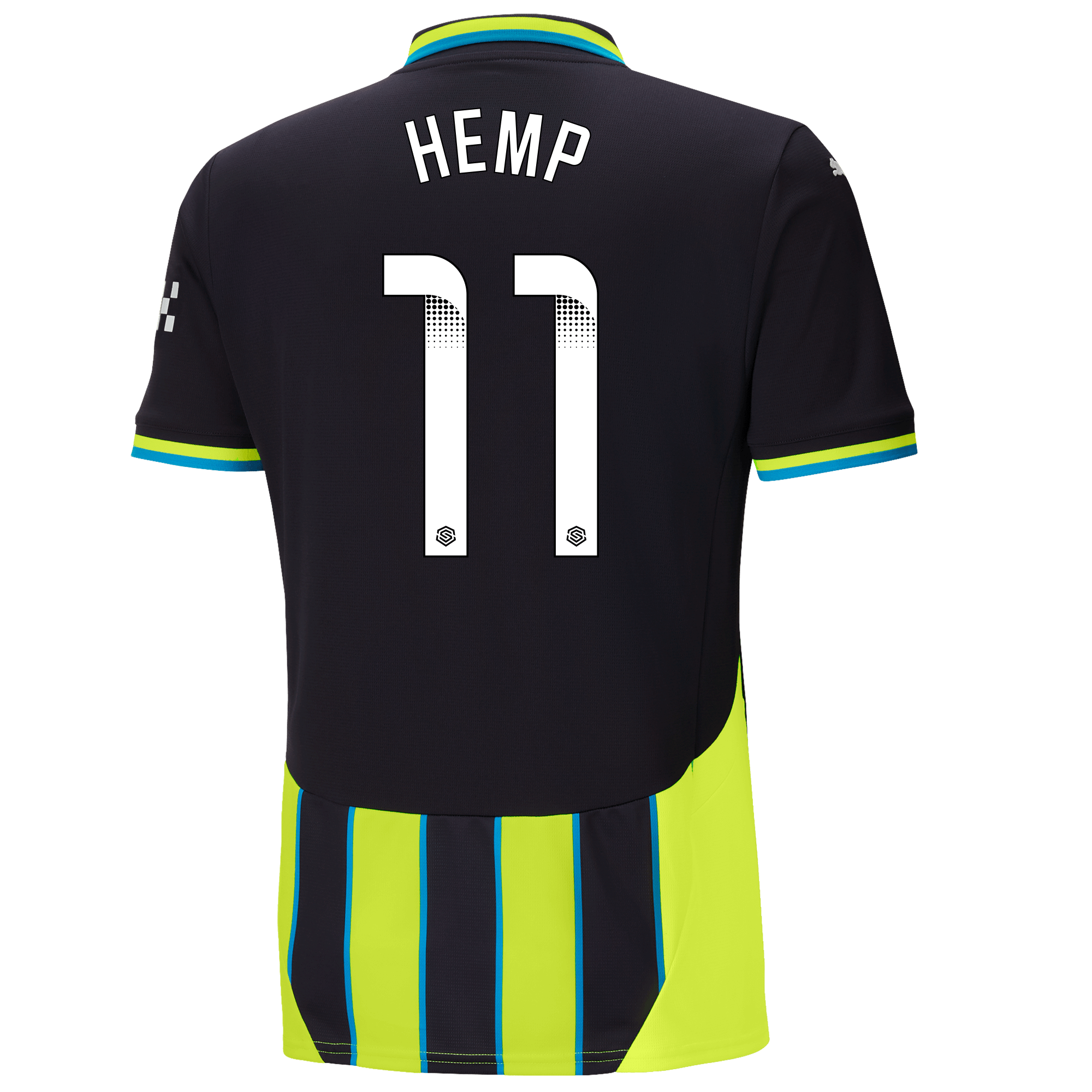 manchester city away jersey newnavy 202425 with hemp 11 printing | Offizieller Manchester City Store