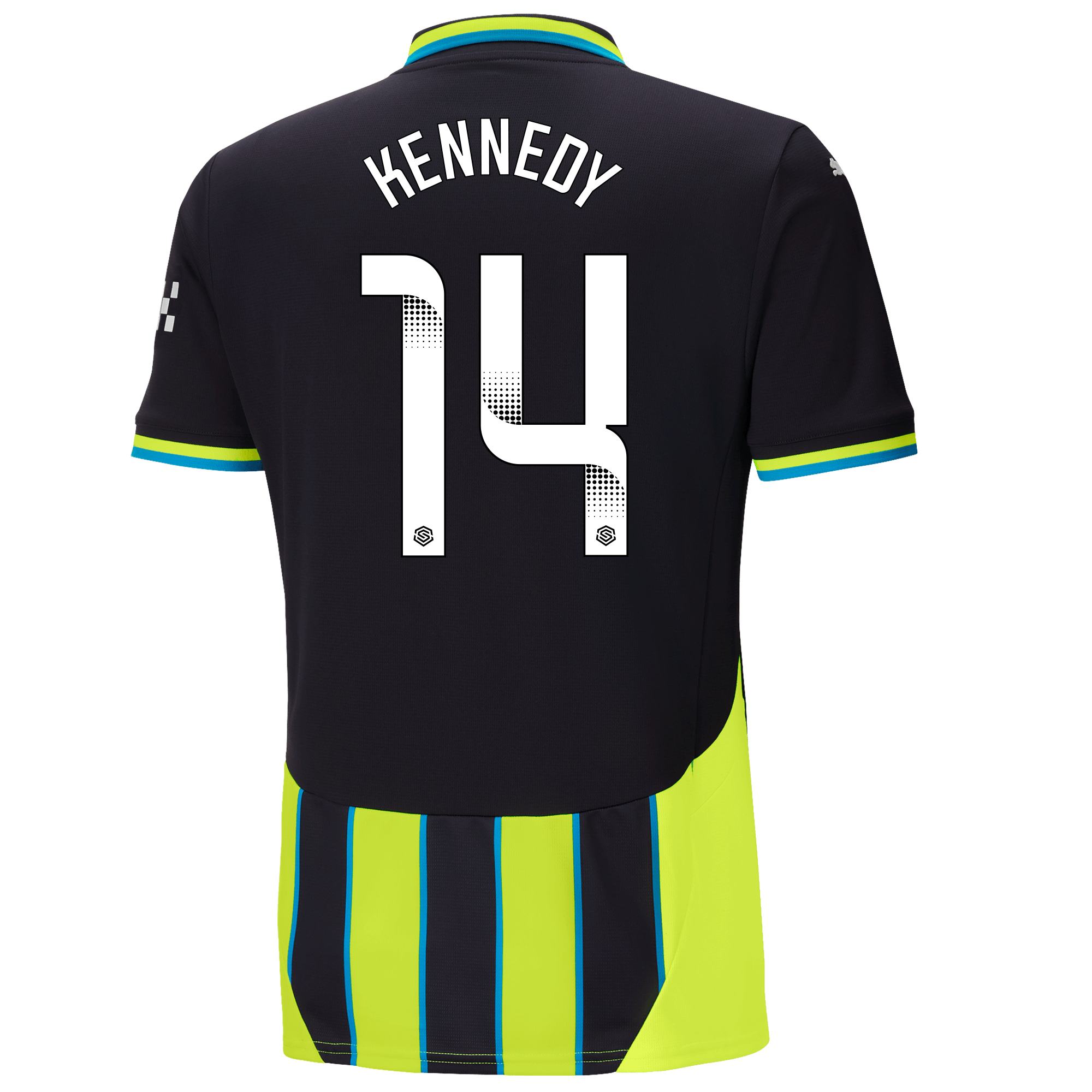 manchester city away jersey newnavy 202425 with kennedy 14 printing | Offizieller Manchester City Store