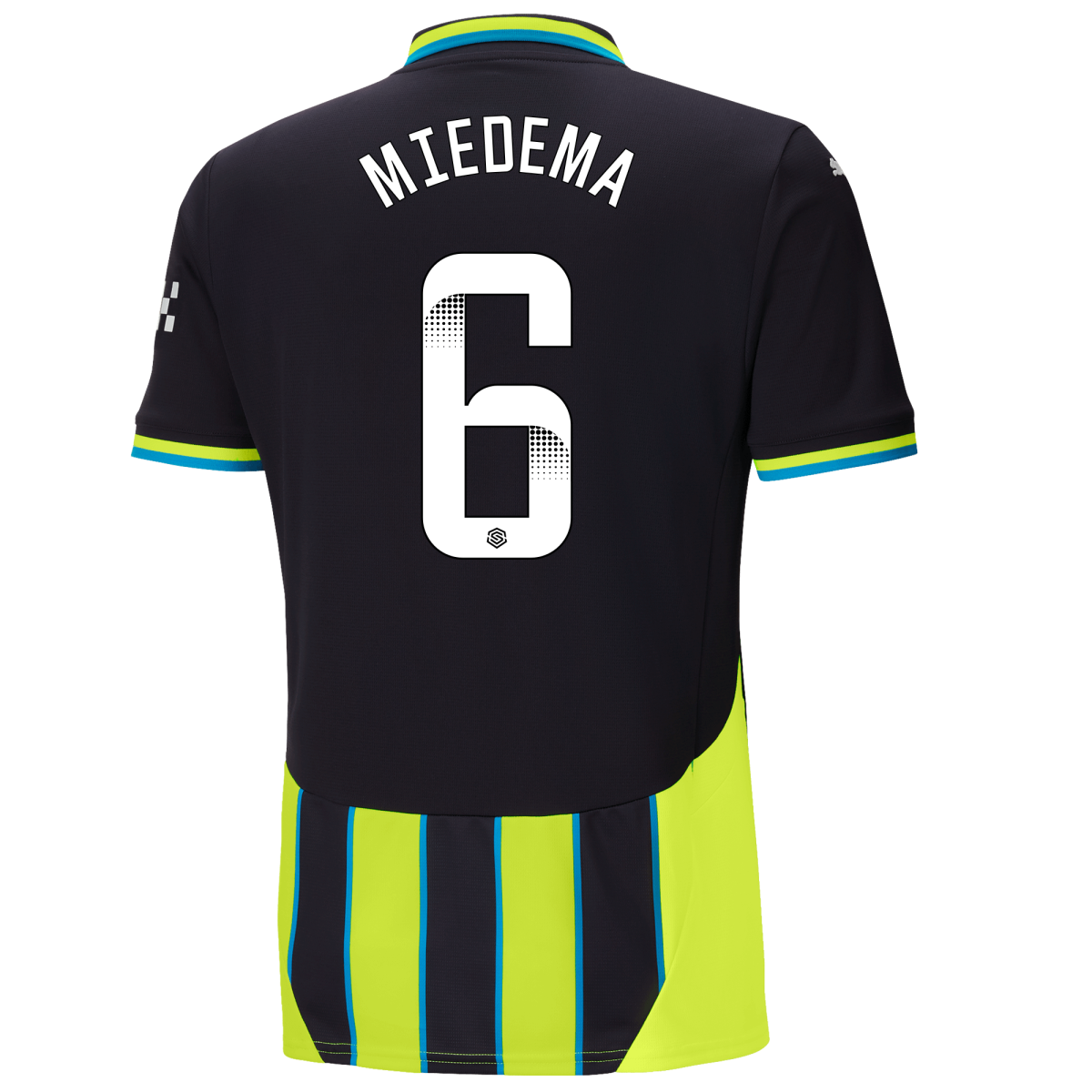 manchester city away jersey newnavy 202425 with miedema 6 printing | Offizieller Manchester City Store