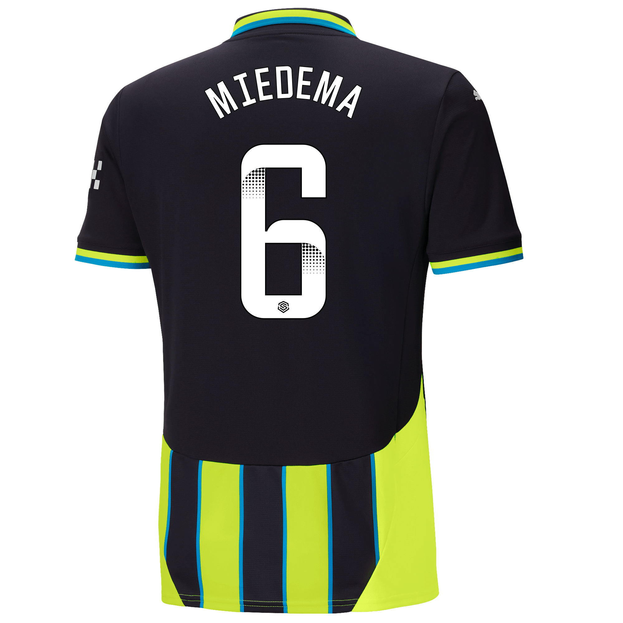 manchester city away jersey newnavy 202425 with miedema 6 printing | Offizieller Manchester City Store