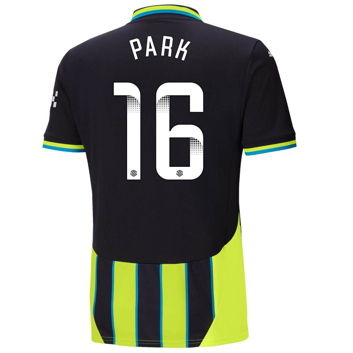 manchester city away jersey newnavy 202425 with park 16 printing | Offizieller Manchester City Store