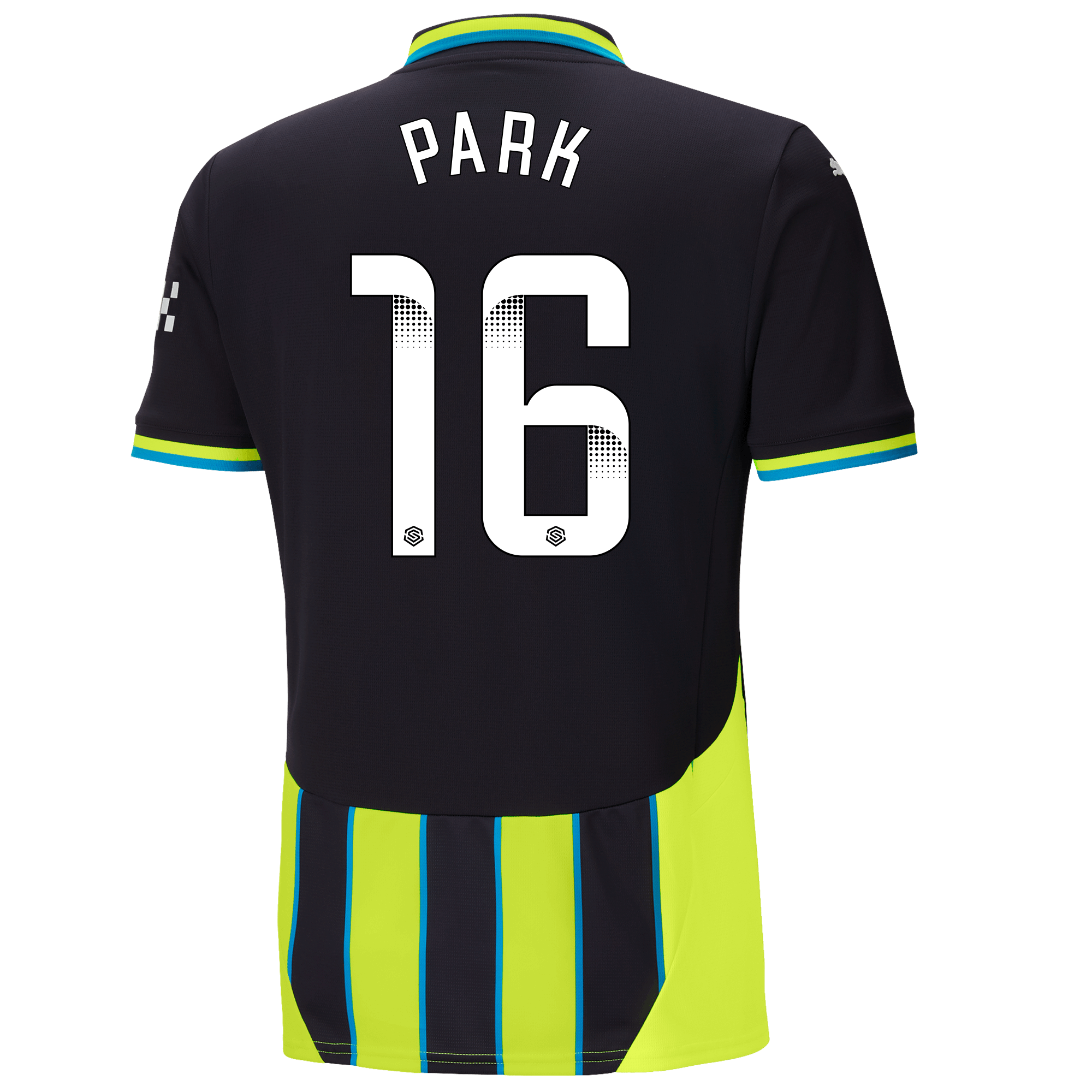 manchester city away jersey newnavy 202425 with park 16 printing | Offizieller Manchester City Store