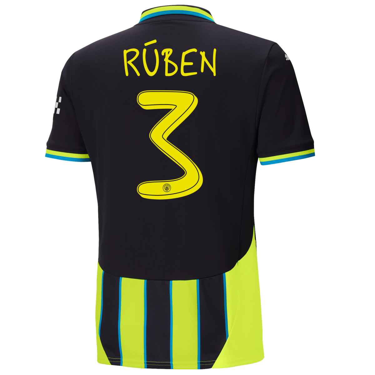 manchester city away jersey newnavy 202425 with rÚben 3 printing | Offizieller Manchester City Store