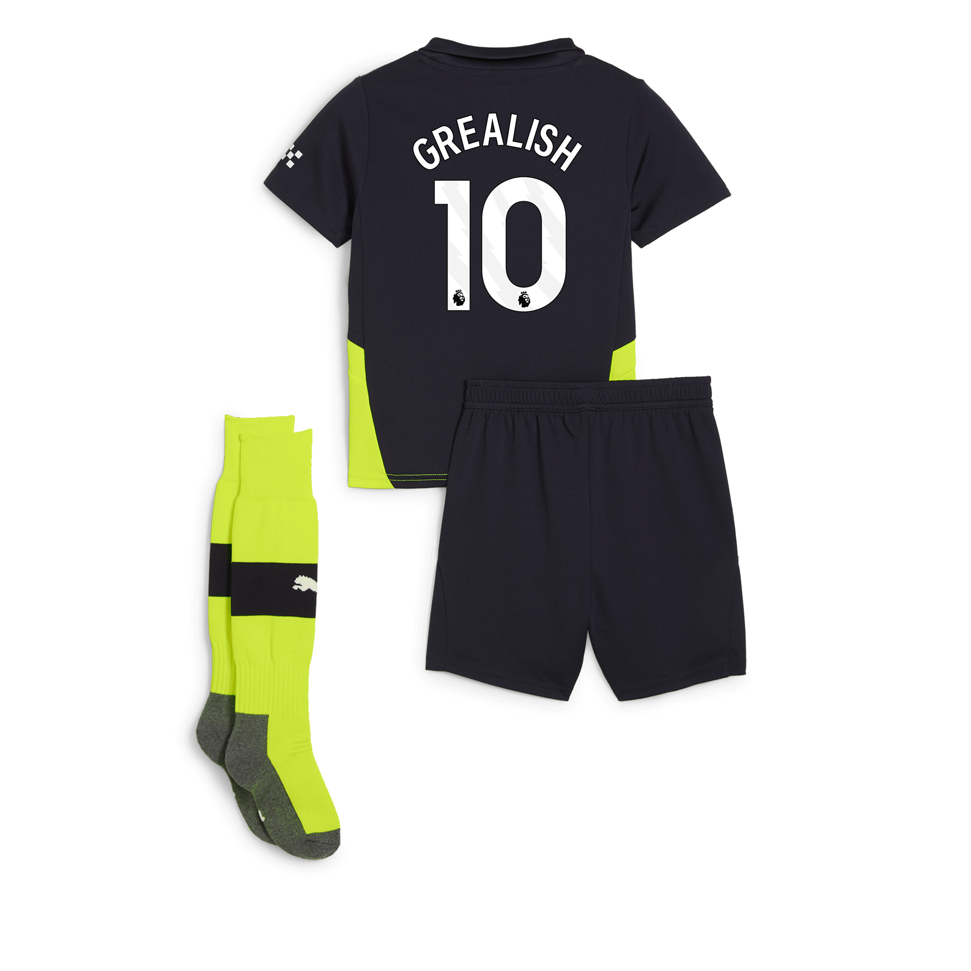 manchester city away mini kit newnavy 202425 with grealish 10 printing | Offizieller Manchester City Store
