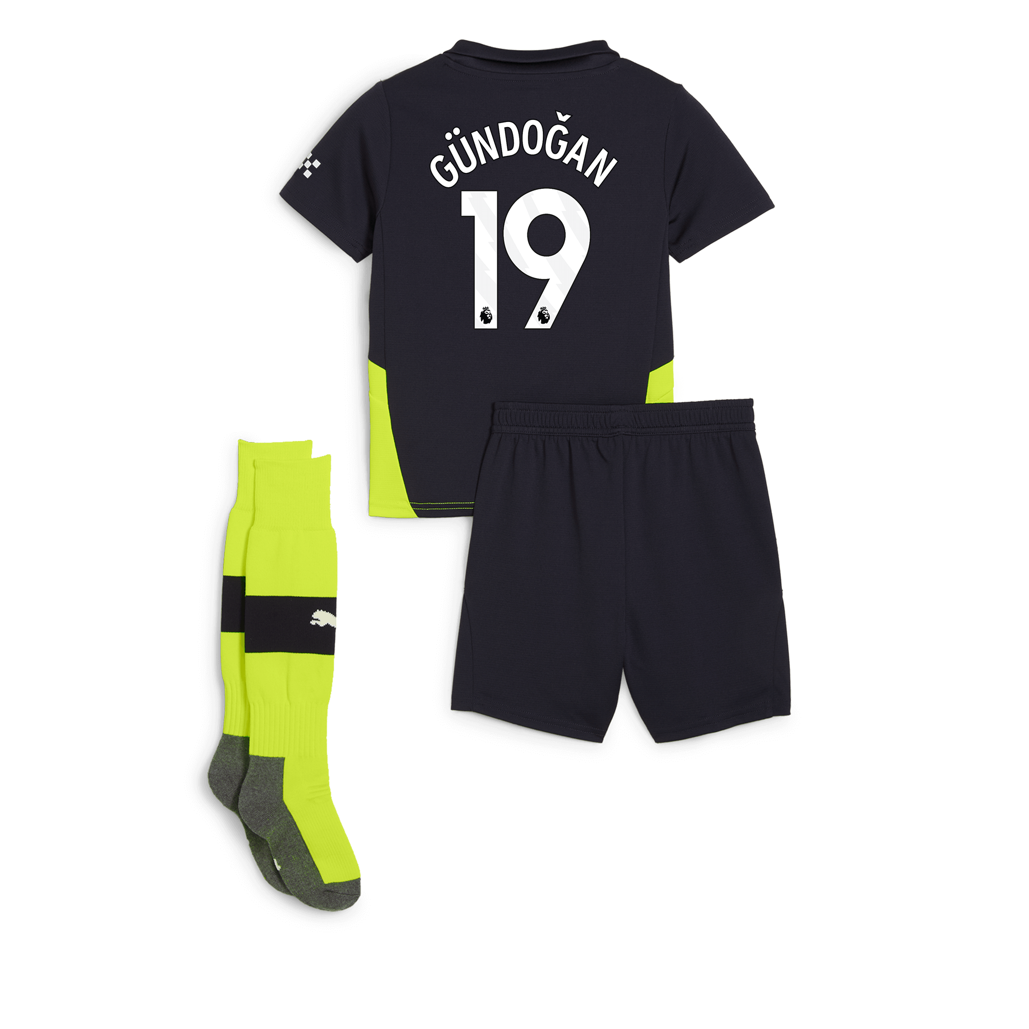 manchester city away mini kit newnavy 202425 with gÜndoĞan 19 printing | Offizieller Manchester City Store