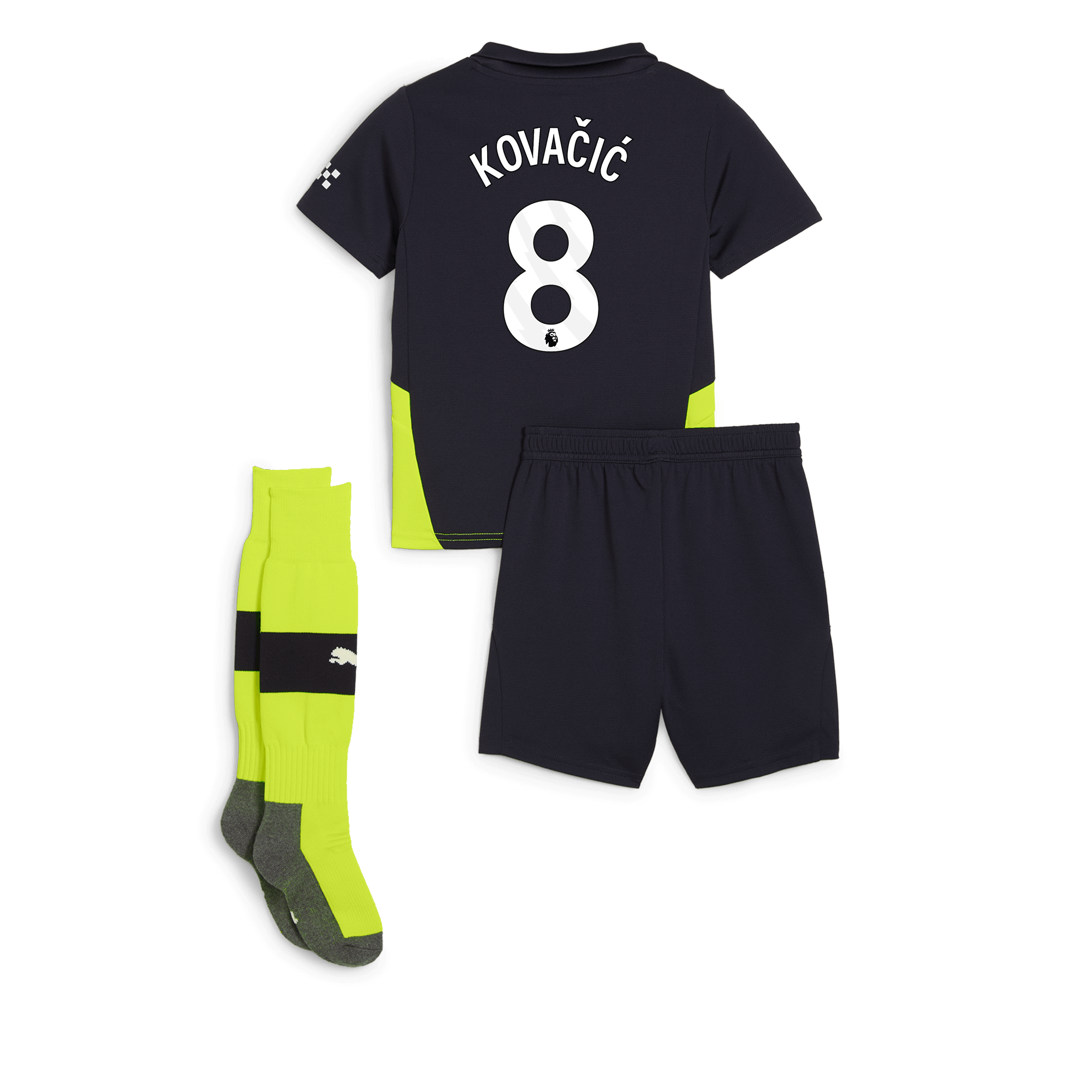 manchester city away mini kit newnavy 202425 with kovaČiĆ 8 printing | Offizieller Manchester City Store