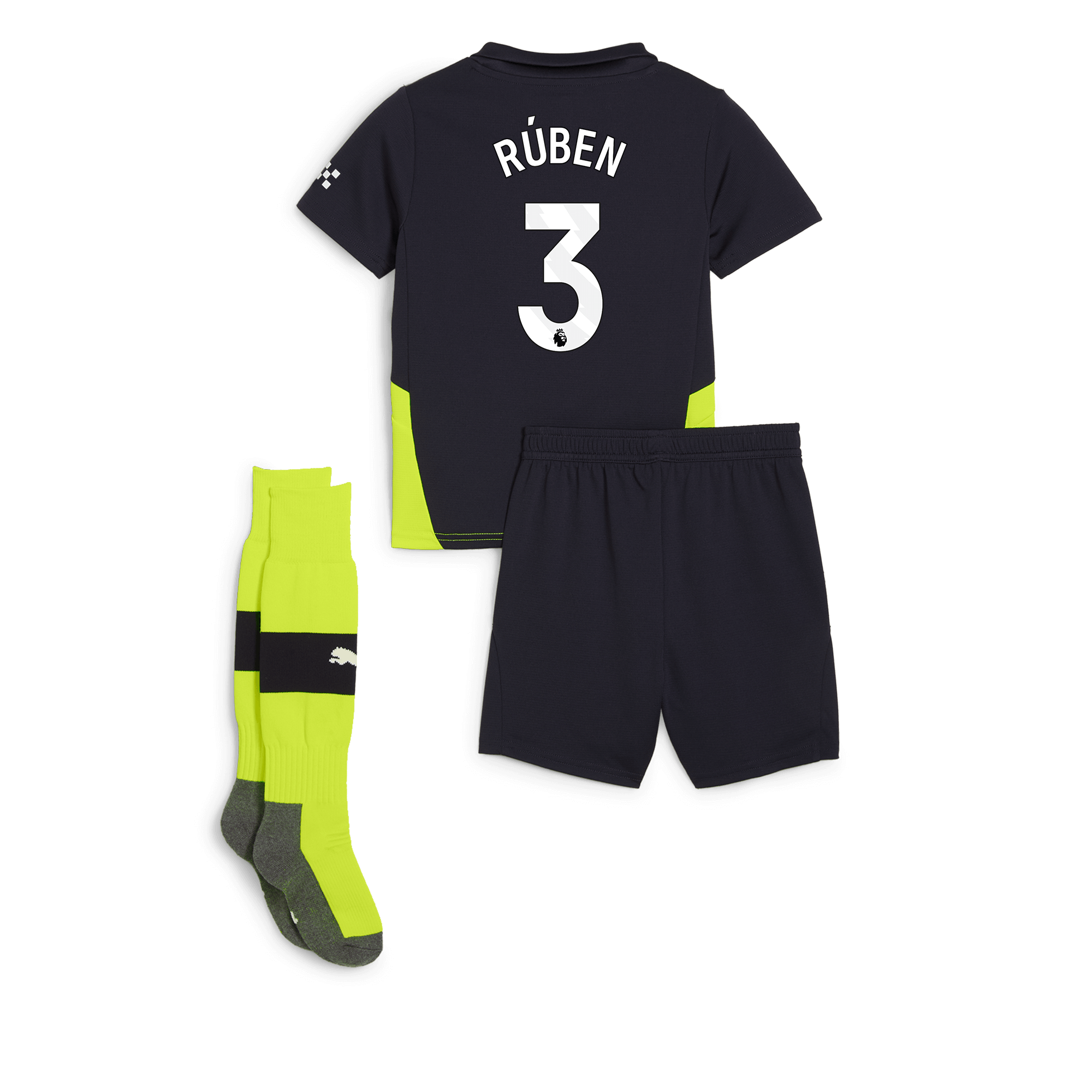 manchester city away mini kit newnavy 202425 with rÚben 3 printing | Offizieller Manchester City Store
