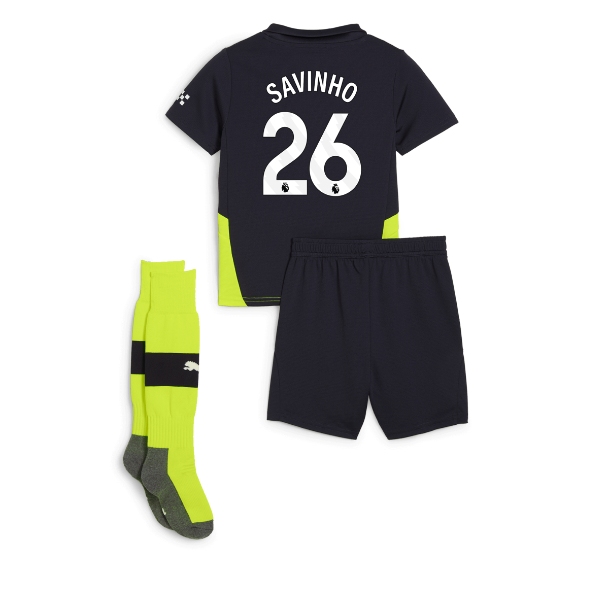 manchester city away mini kit newnavy 202425 with savinho 26 printing | Offizieller Manchester City Store