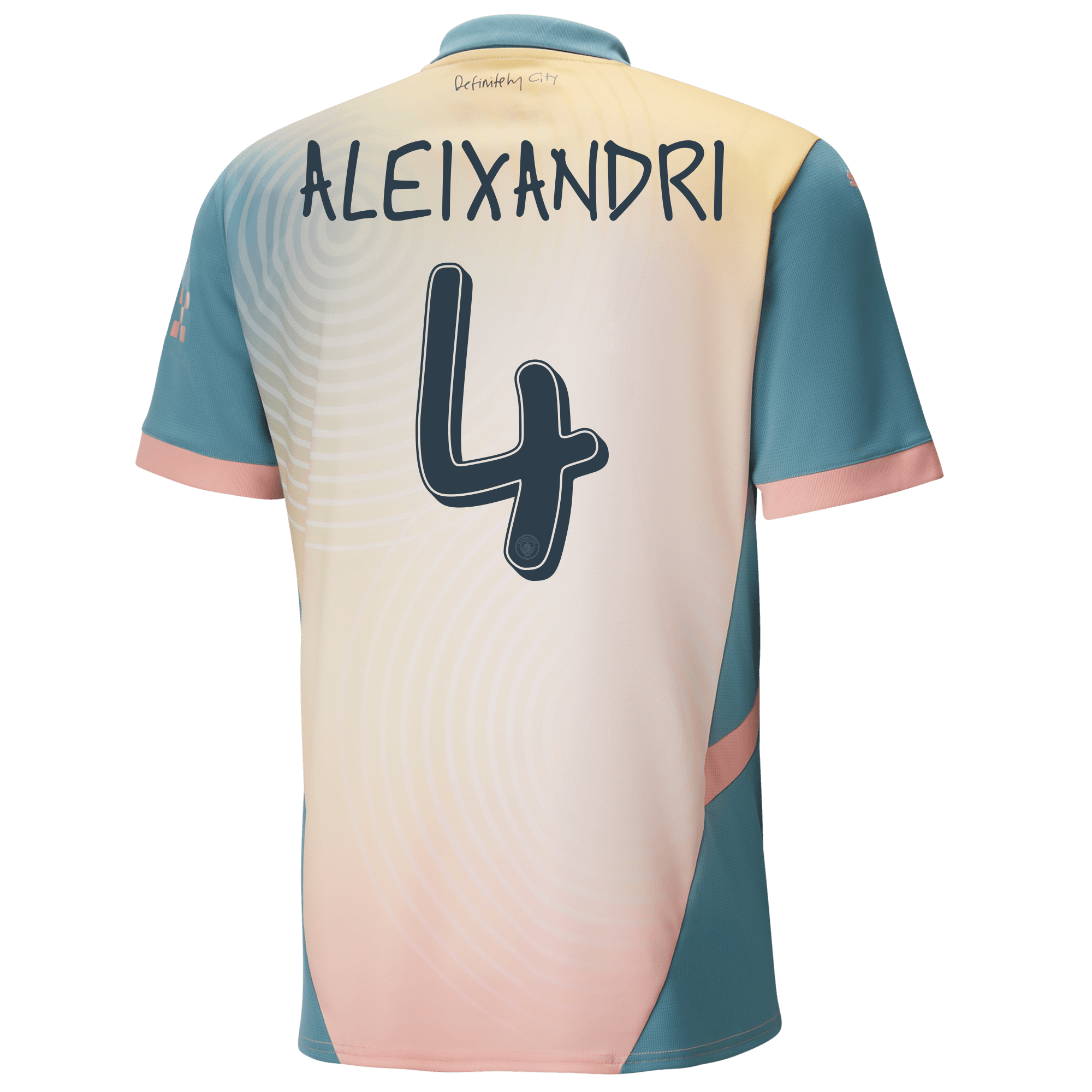 manchester city definitely city jersey pink 202425 with aleixandri 4 printing | Offizieller Manchester City Store