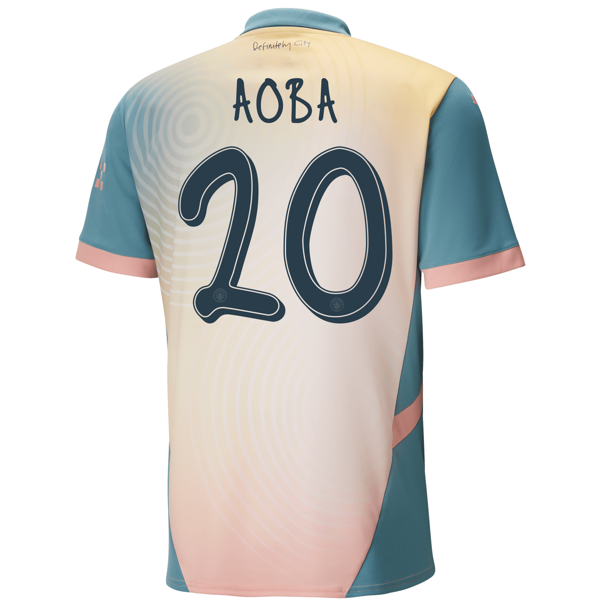 manchester city definitely city jersey pink 202425 with aoba 20 printing | Offizieller Manchester City Store