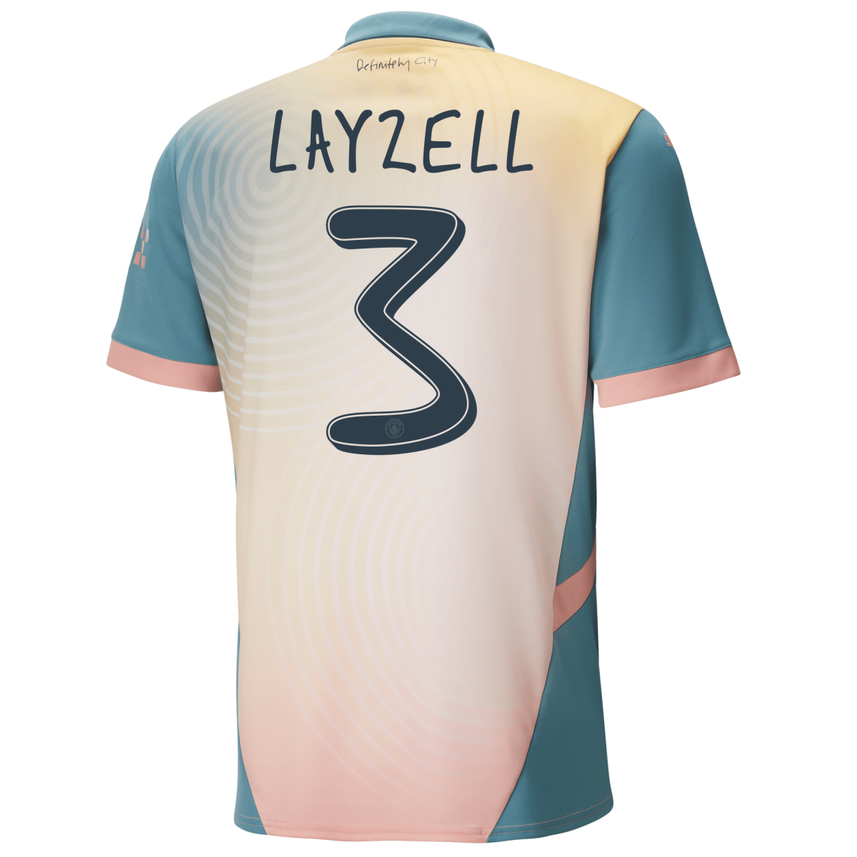 manchester city definitely city jersey pink 202425 with layzell 3 printing | Offizieller Manchester City Store