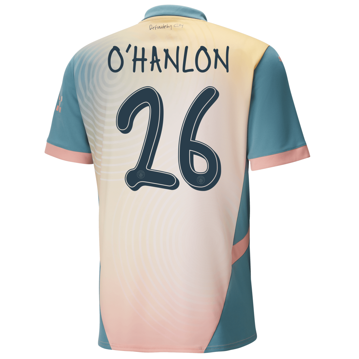 manchester city definitely city jersey pink 202425 with ohanlon 26 printing | Offizieller Manchester City Store