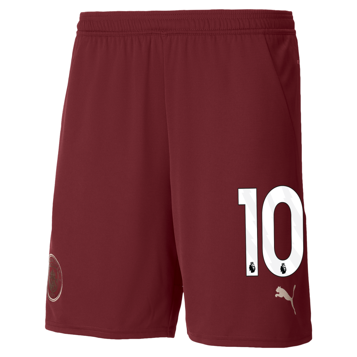 manchester city football shorts burgundy 202425 with 10 | Offizieller Manchester City Store