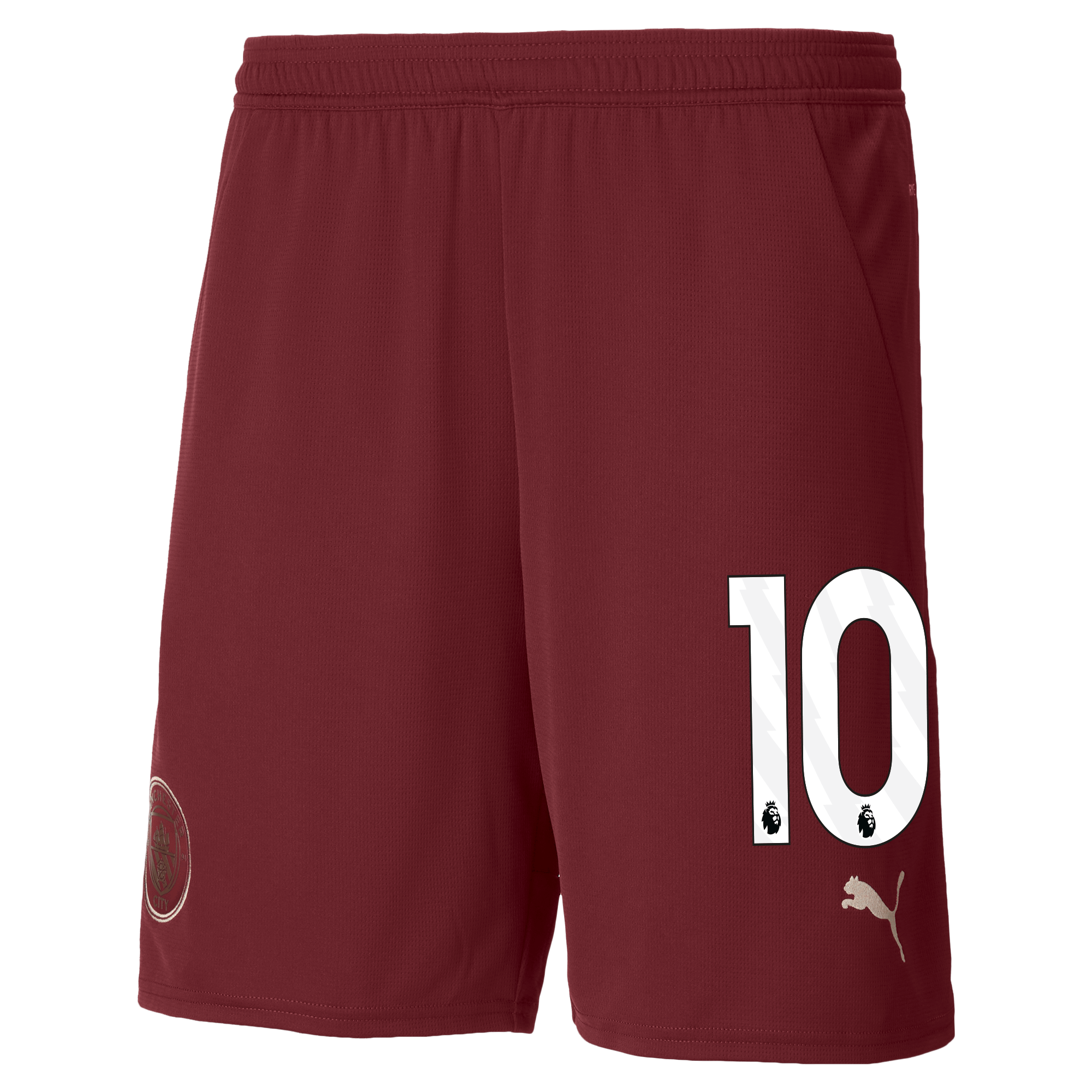 manchester city football shorts burgundy 202425 with 10 | Offizieller Manchester City Store