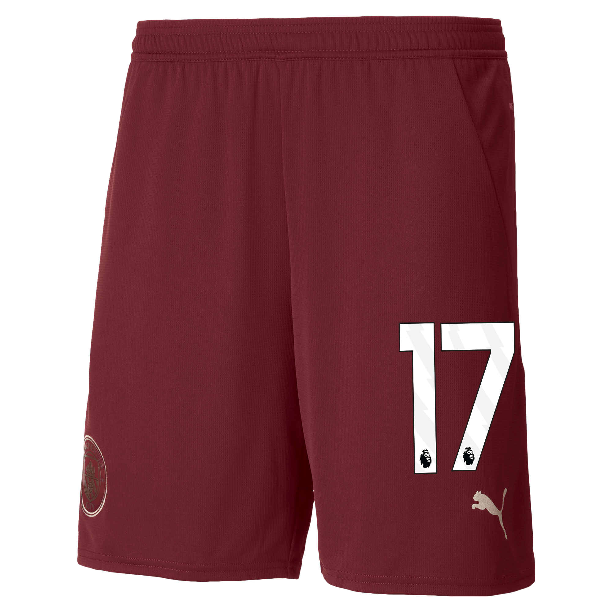 manchester city football shorts burgundy 202425 with 17 | Offizieller Manchester City Store