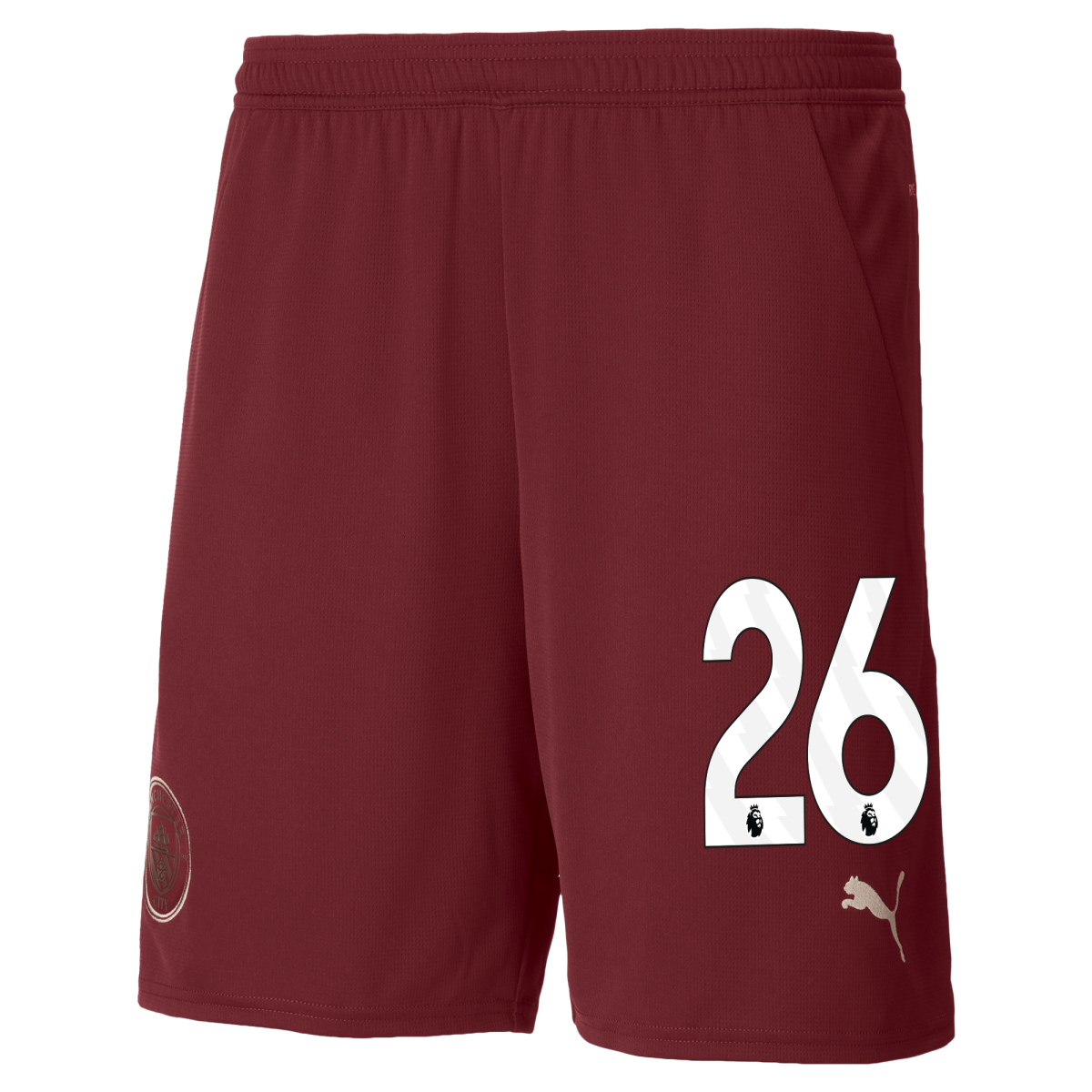 manchester city football shorts burgundy 202425 with 26 | Offizieller Manchester City Store