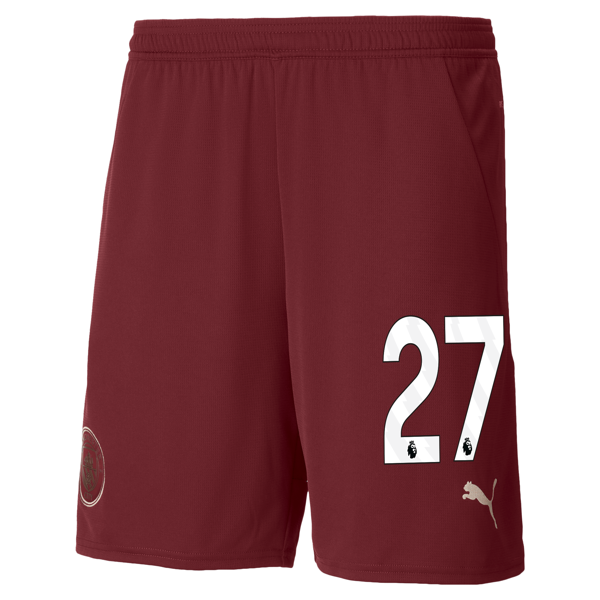 manchester city football shorts burgundy 202425 with 27 | Offizieller Manchester City Store