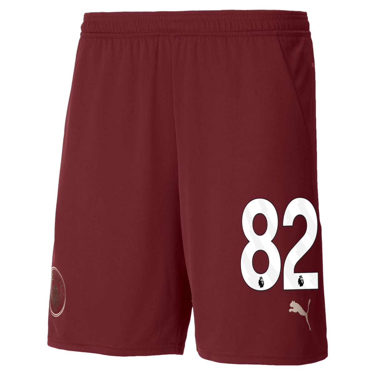 manchester city football shorts burgundy 202425 with 82 | Offizieller Manchester City Store
