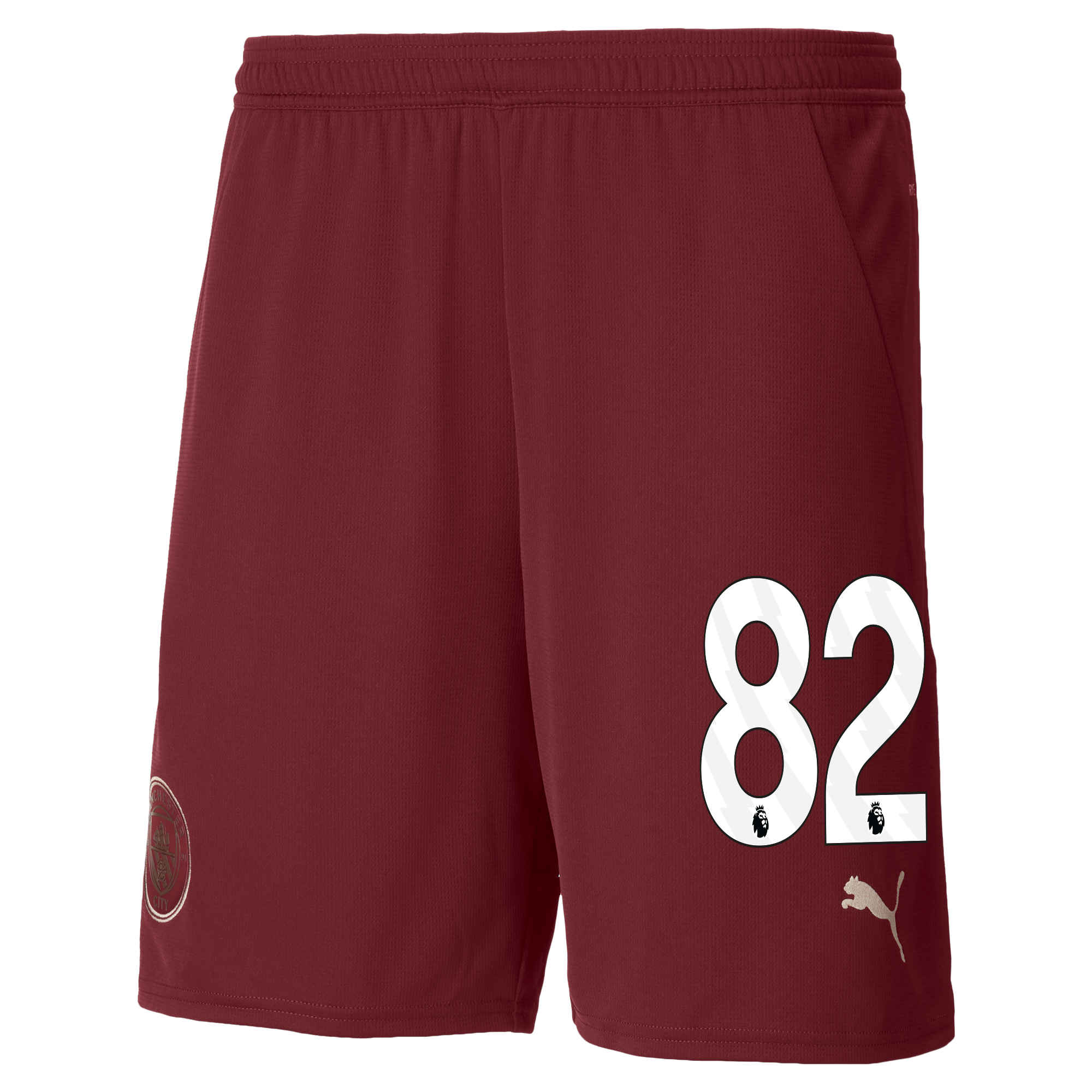 manchester city football shorts burgundy 202425 with 82 | Offizieller Manchester City Store