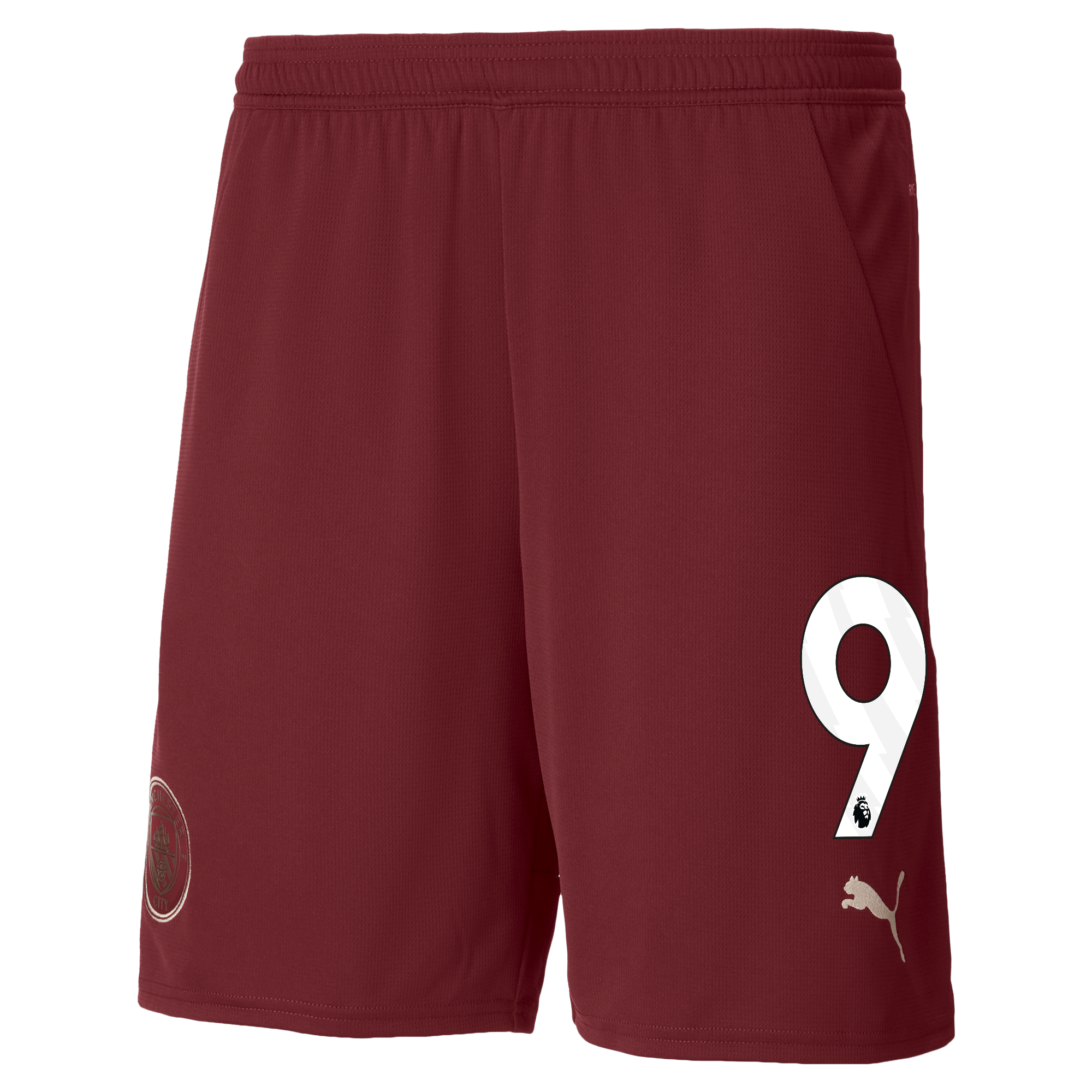 manchester city football shorts burgundy 202425 with 9 | Offizieller Manchester City Store