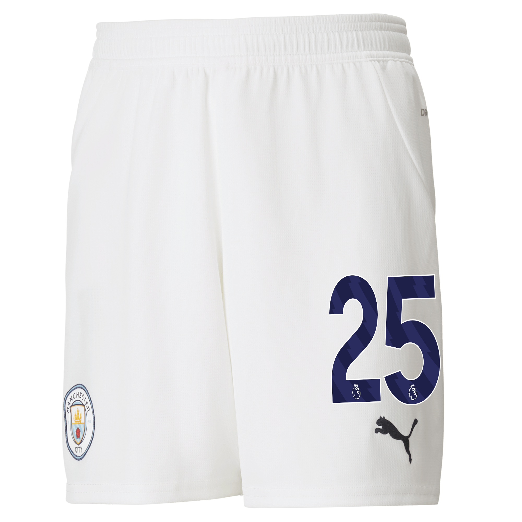 manchester city football shorts white 202425 with 25 | Offizieller Manchester City Store