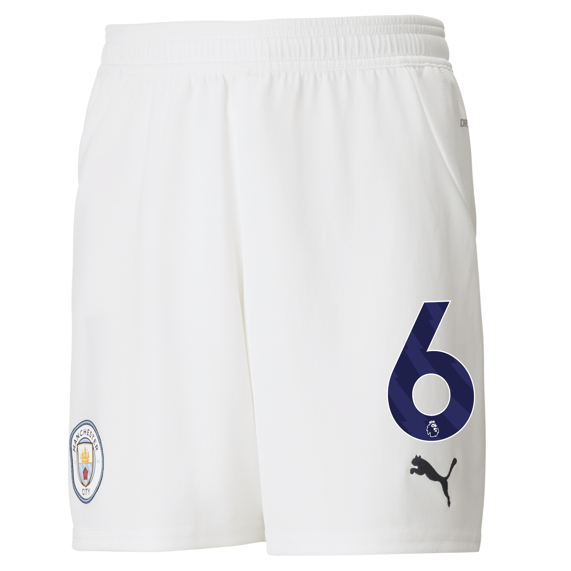 manchester city football shorts white 202425 with 6 | Offizieller Manchester City Store