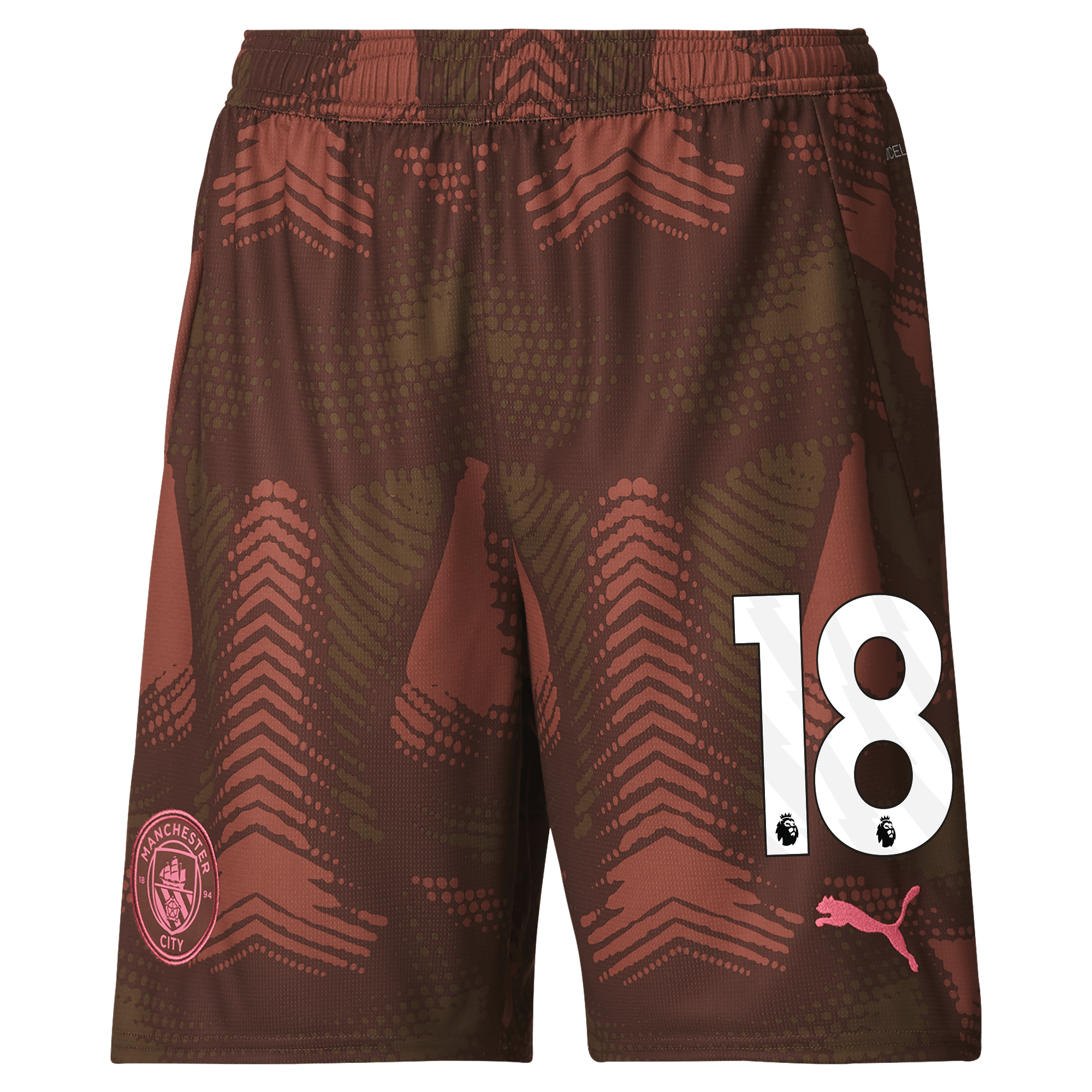 manchester city goalkeeper shorts brown 202425 with 18 | Offizieller Manchester City Store