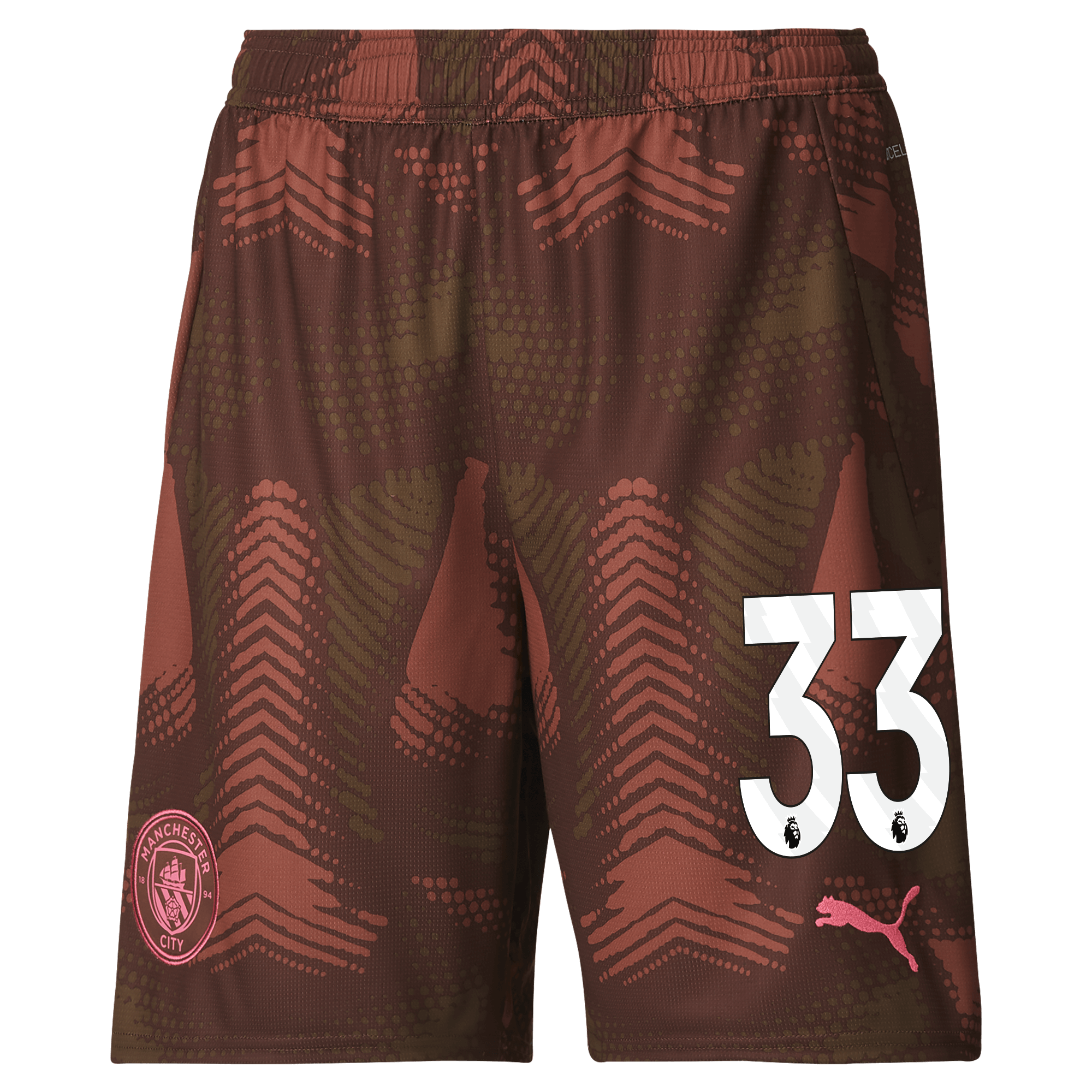 manchester city goalkeeper shorts brown 202425 with 33 | Offizieller Manchester City Store