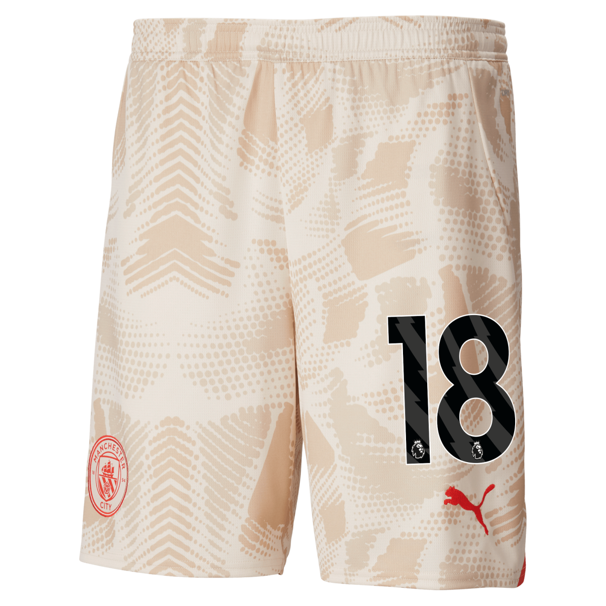 manchester city goalkeeper shorts white 202425 with 18 | Offizieller Manchester City Store