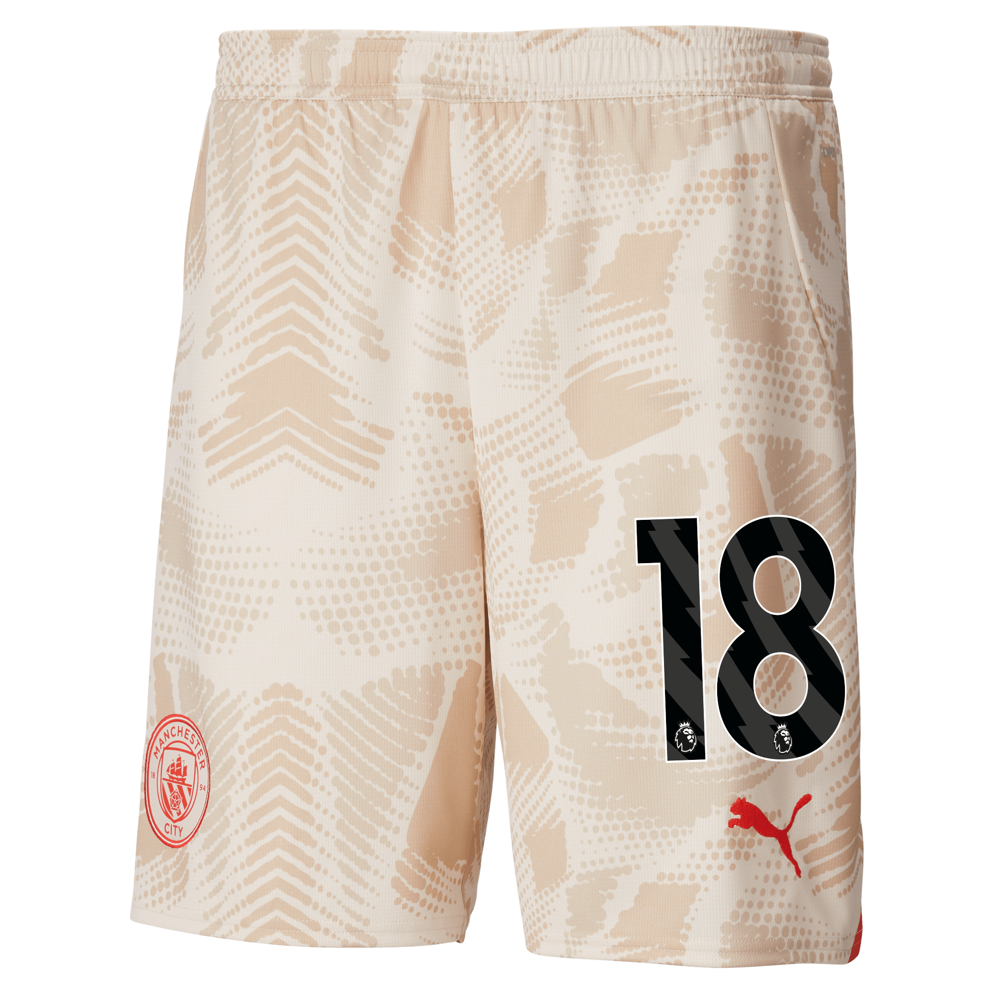 manchester city goalkeeper shorts white 202425 with 18 | Offizieller Manchester City Store