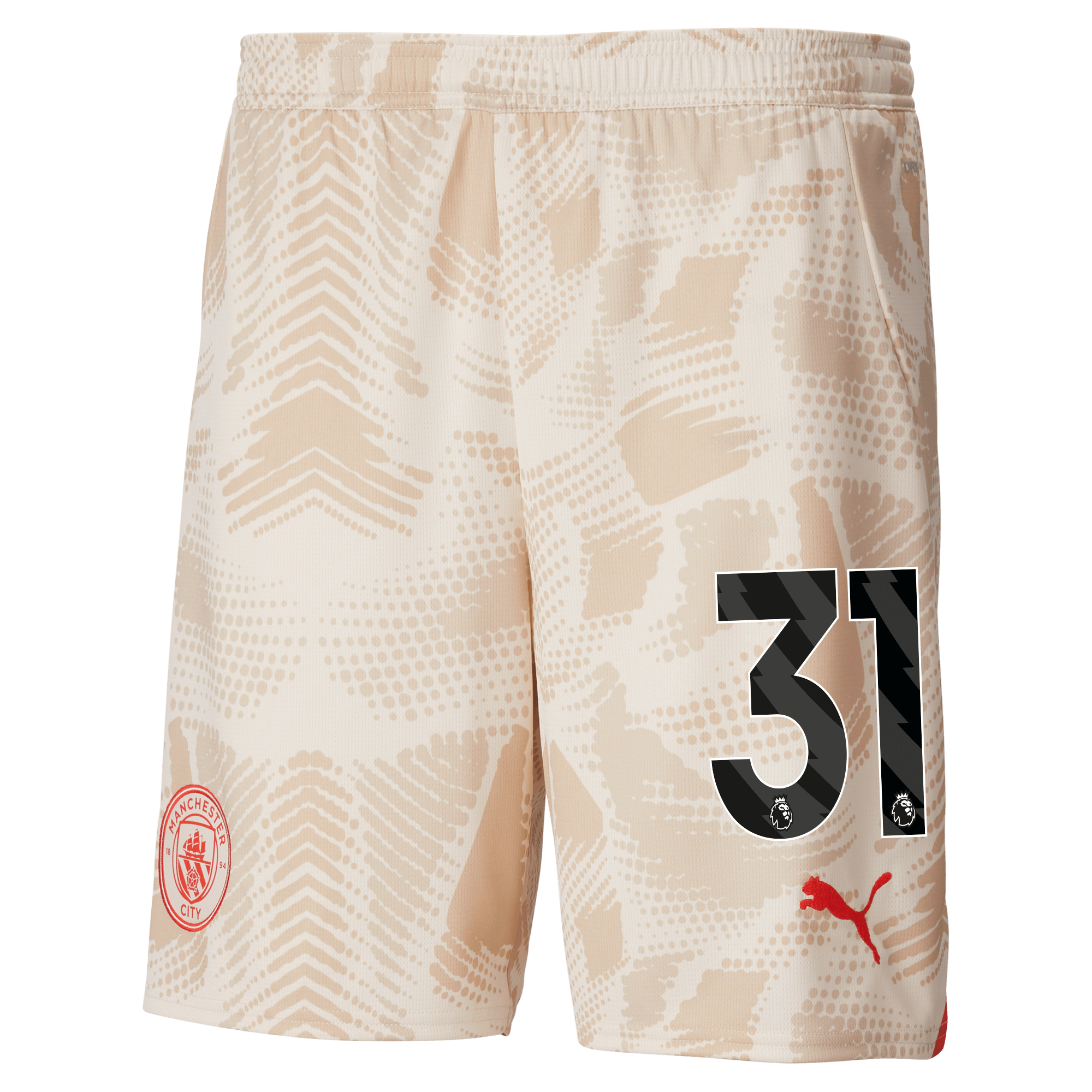 manchester city goalkeeper shorts white 202425 with 31 | Offizieller Manchester City Store
