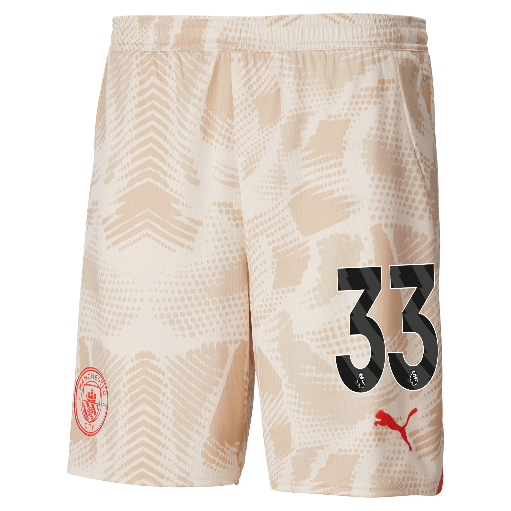 manchester city goalkeeper shorts white 202425 with 33 | Offizieller Manchester City Store
