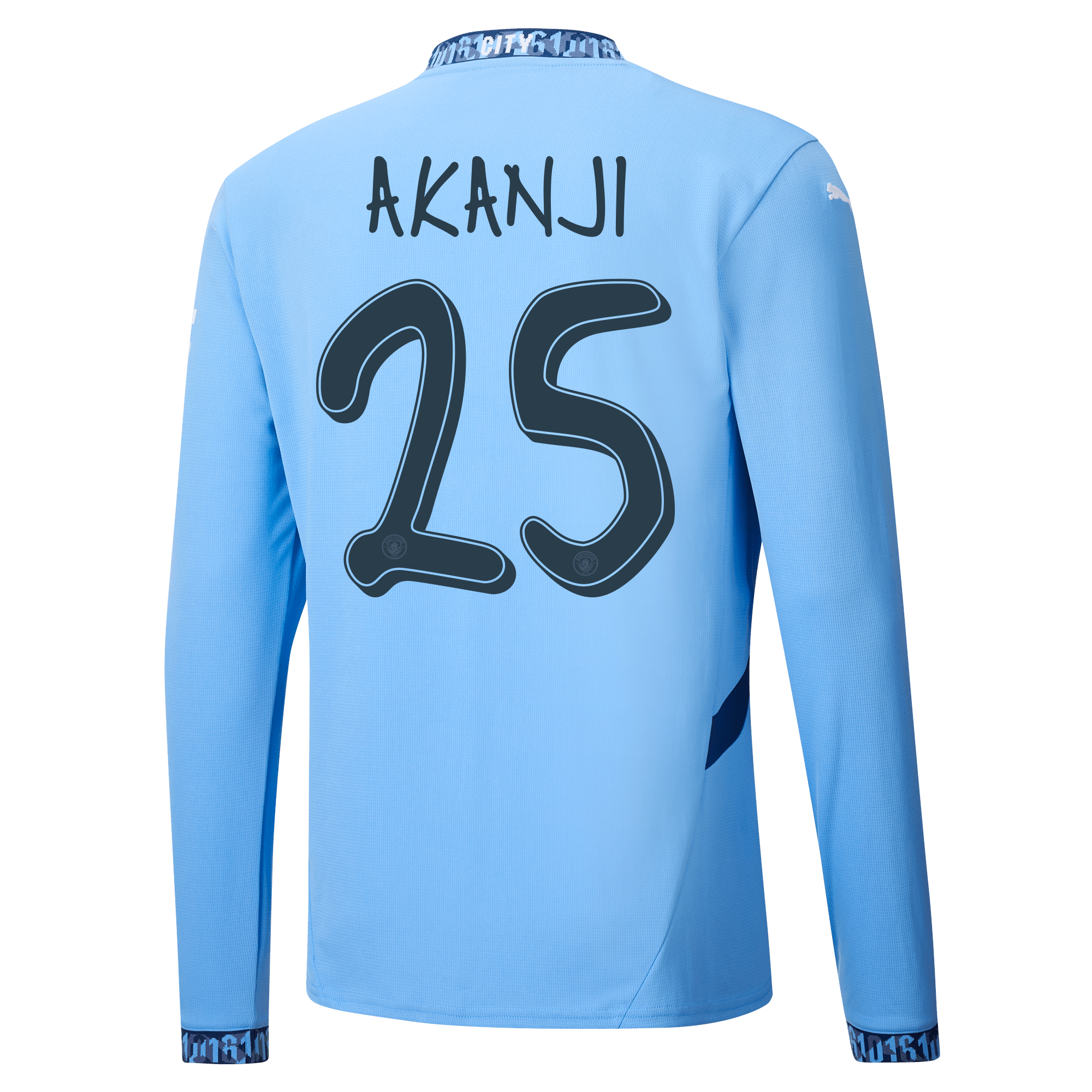 manchester city heimtrikot langarm 202425 mit akanji 25 aufdruck | Offizieller Manchester City Store