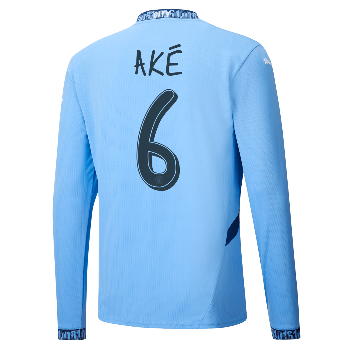 manchester city heimtrikot langarm 202425 mit akÉ 6 aufdruck | Offizieller Manchester City Store